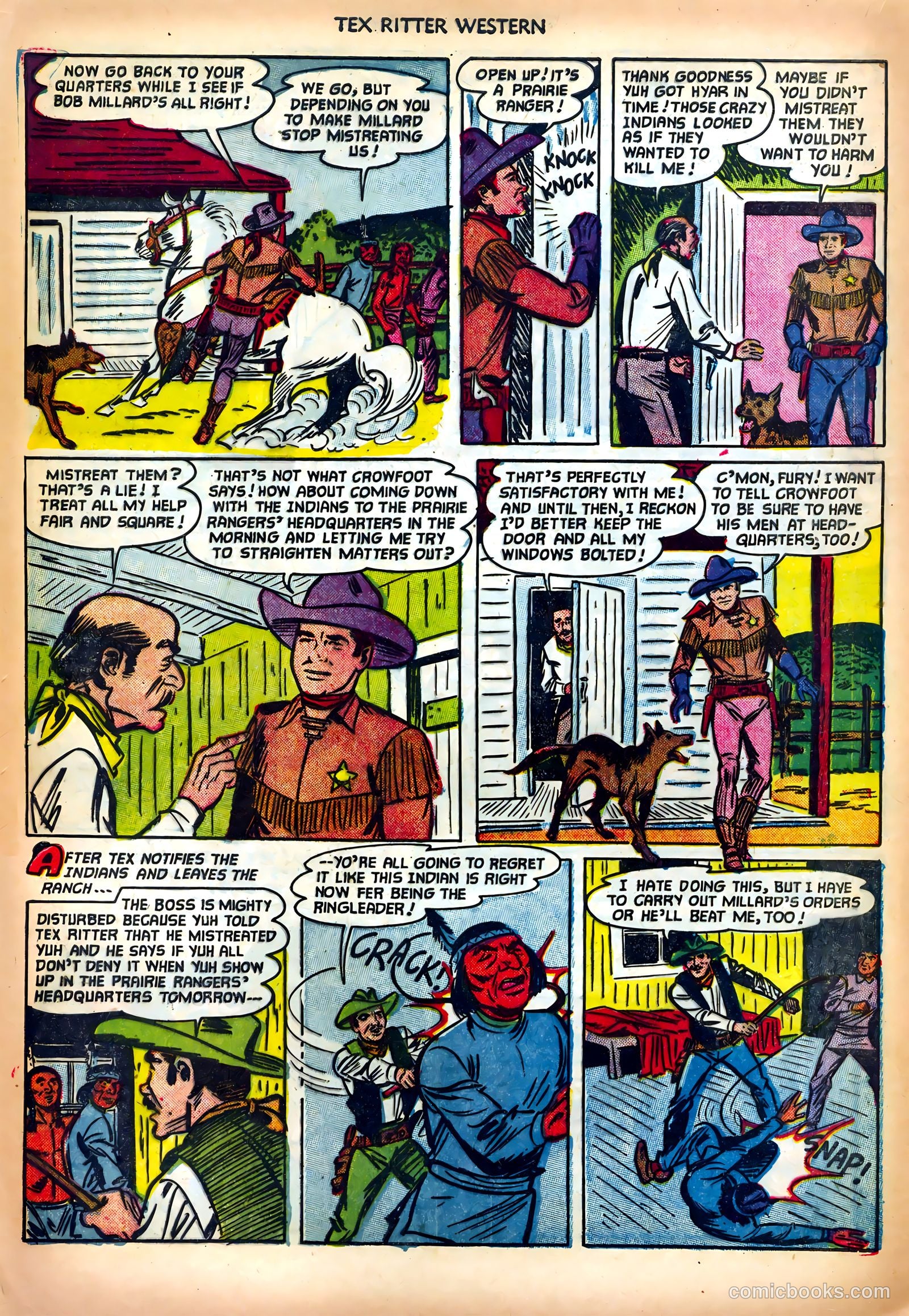 Tex Ritter Western #13 (1952) — page 20 of 36