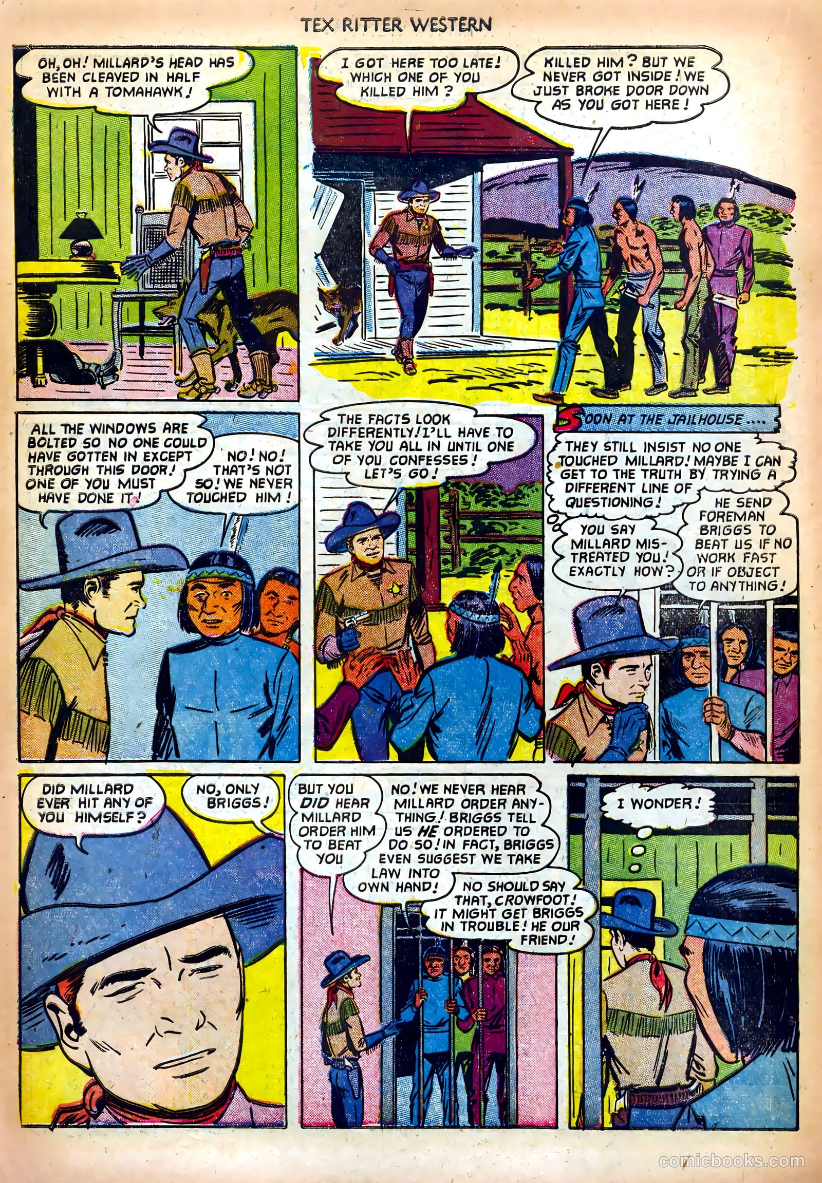 Tex Ritter Western #13 (1952) — page 22 of 36
