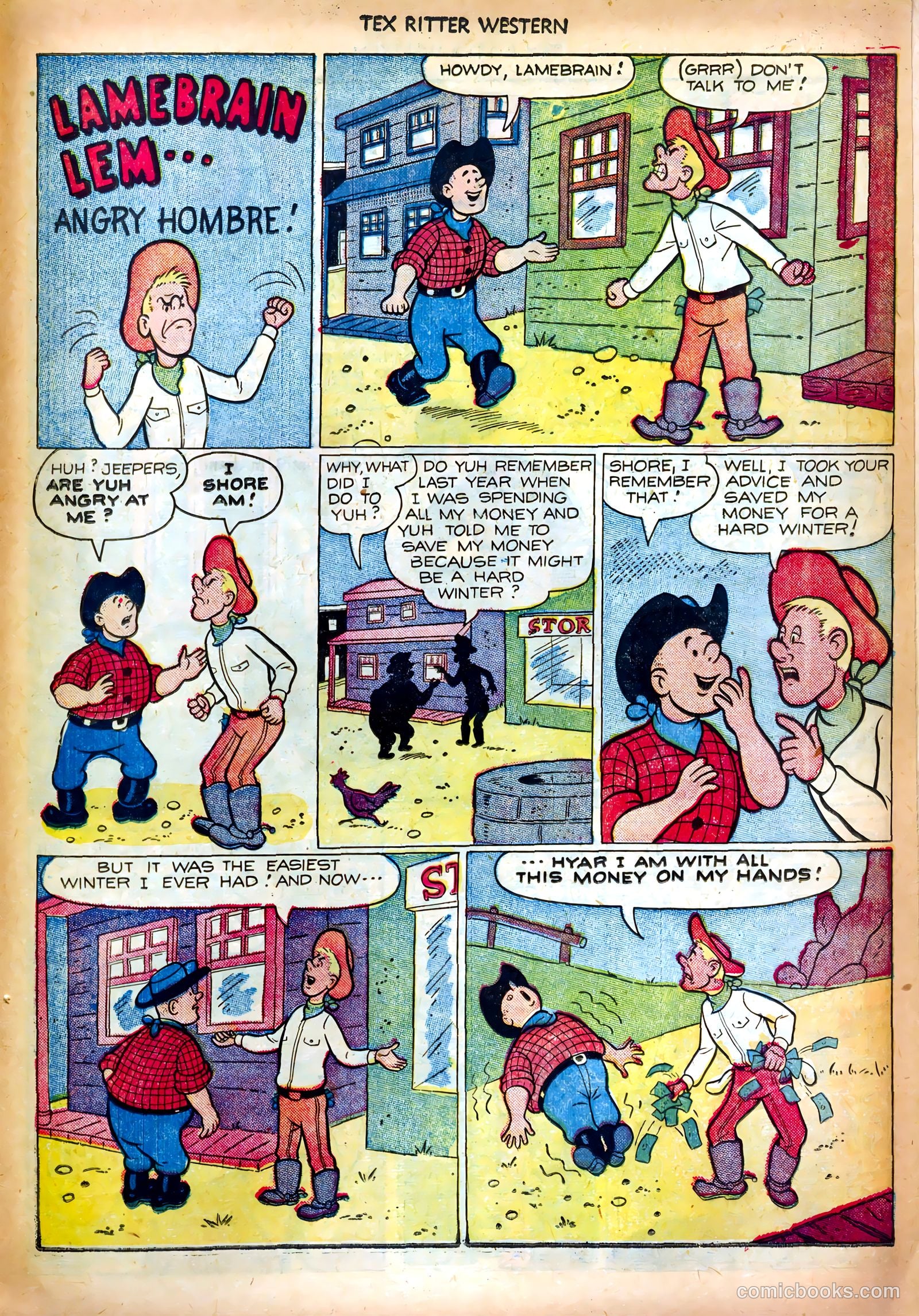 Tex Ritter Western #13 (1952) — page 27 of 36