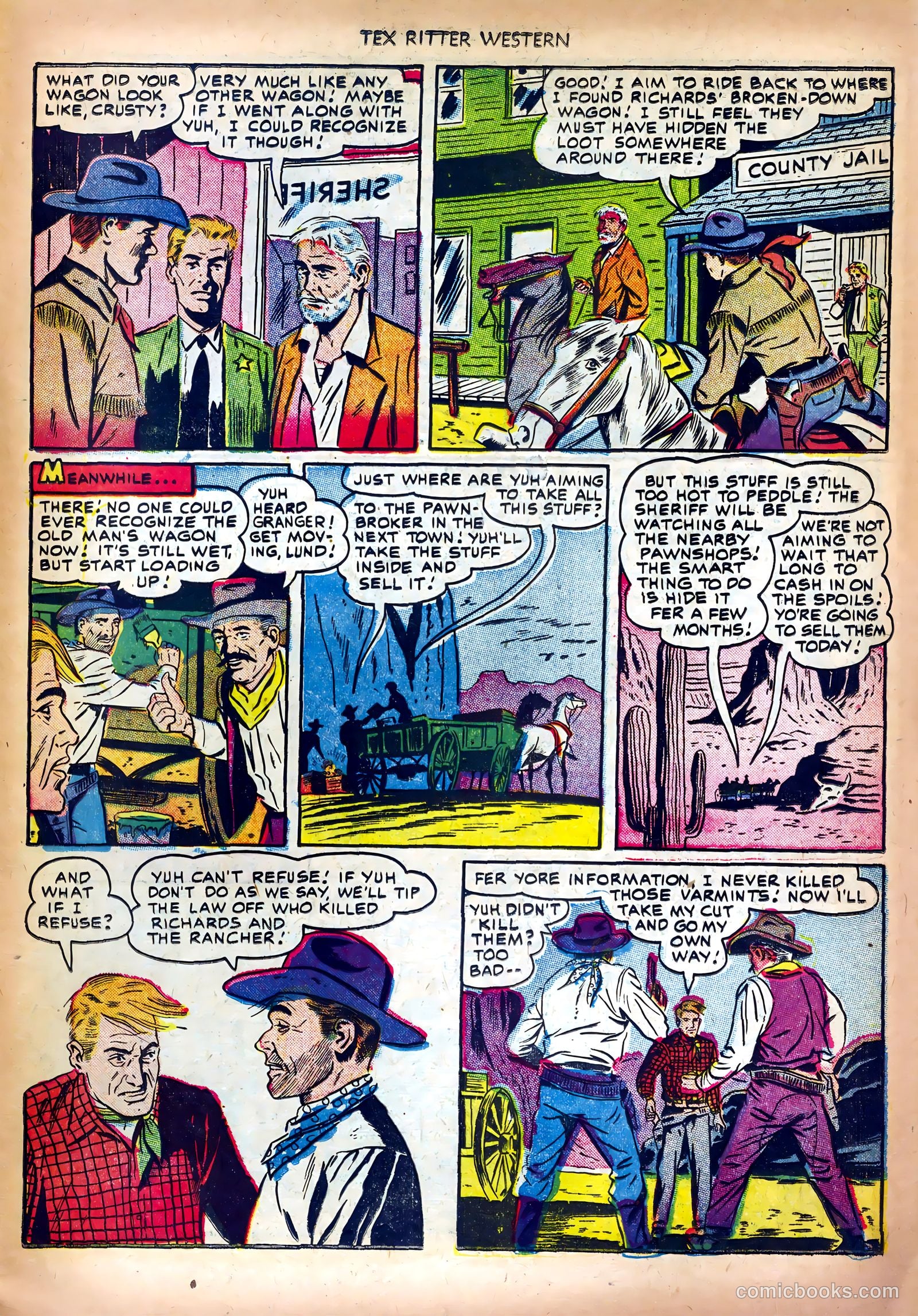 Tex Ritter Western #13 (1952) — page 31 of 36