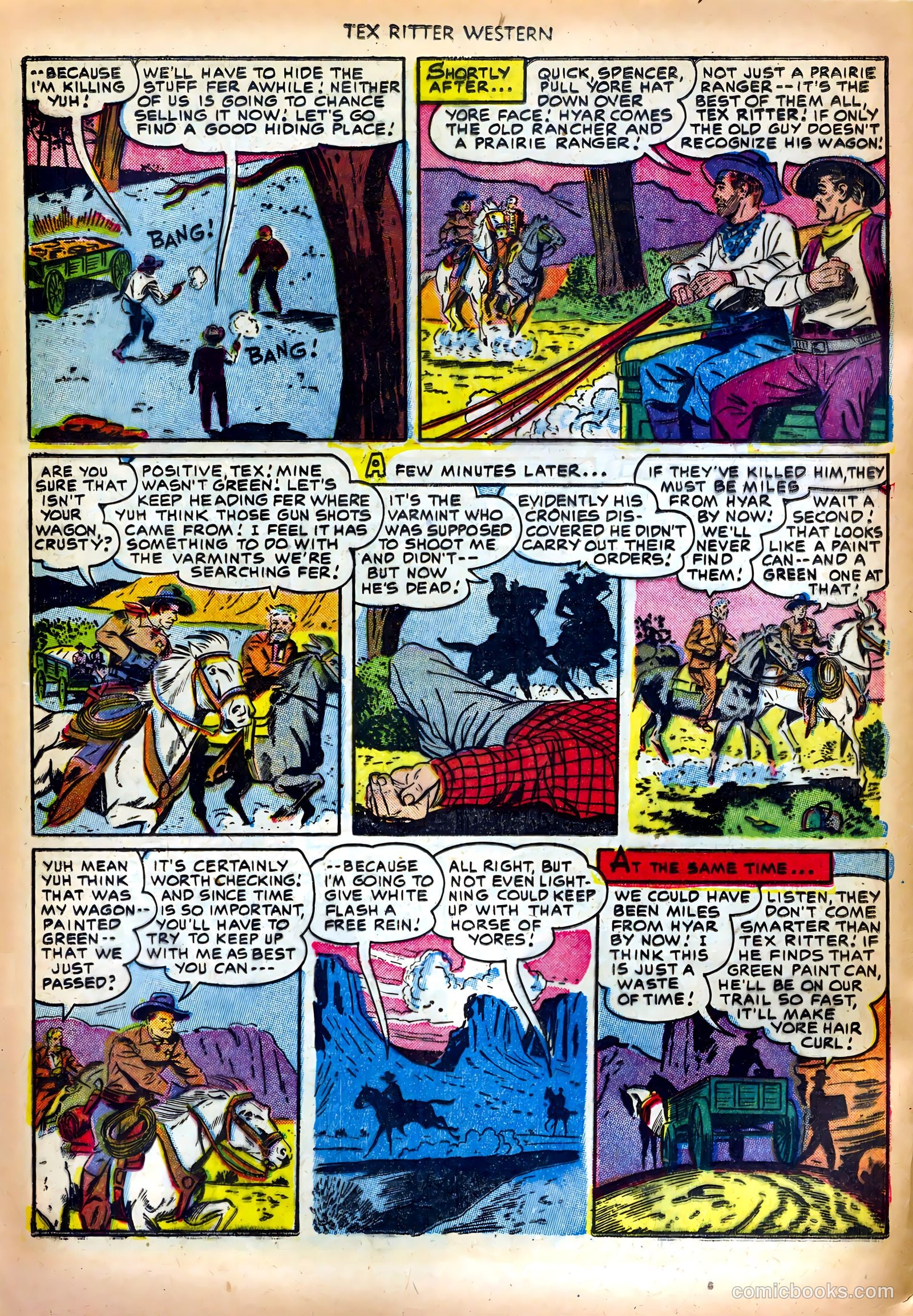 Tex Ritter Western #13 (1952) — page 32 of 36