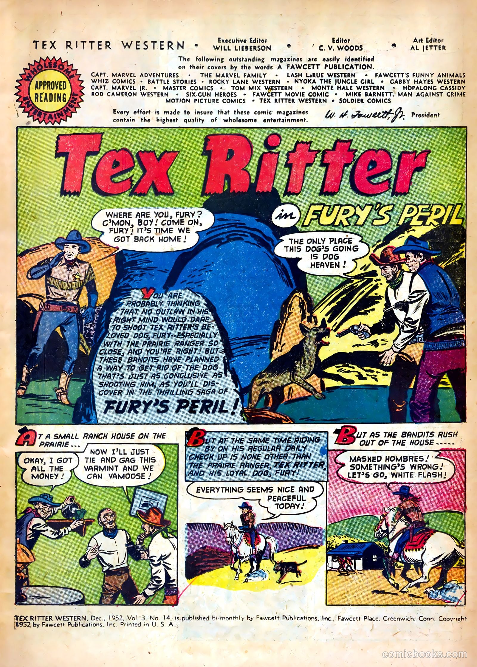 Tex Ritter Western #14 (1952) — page 3 of 36