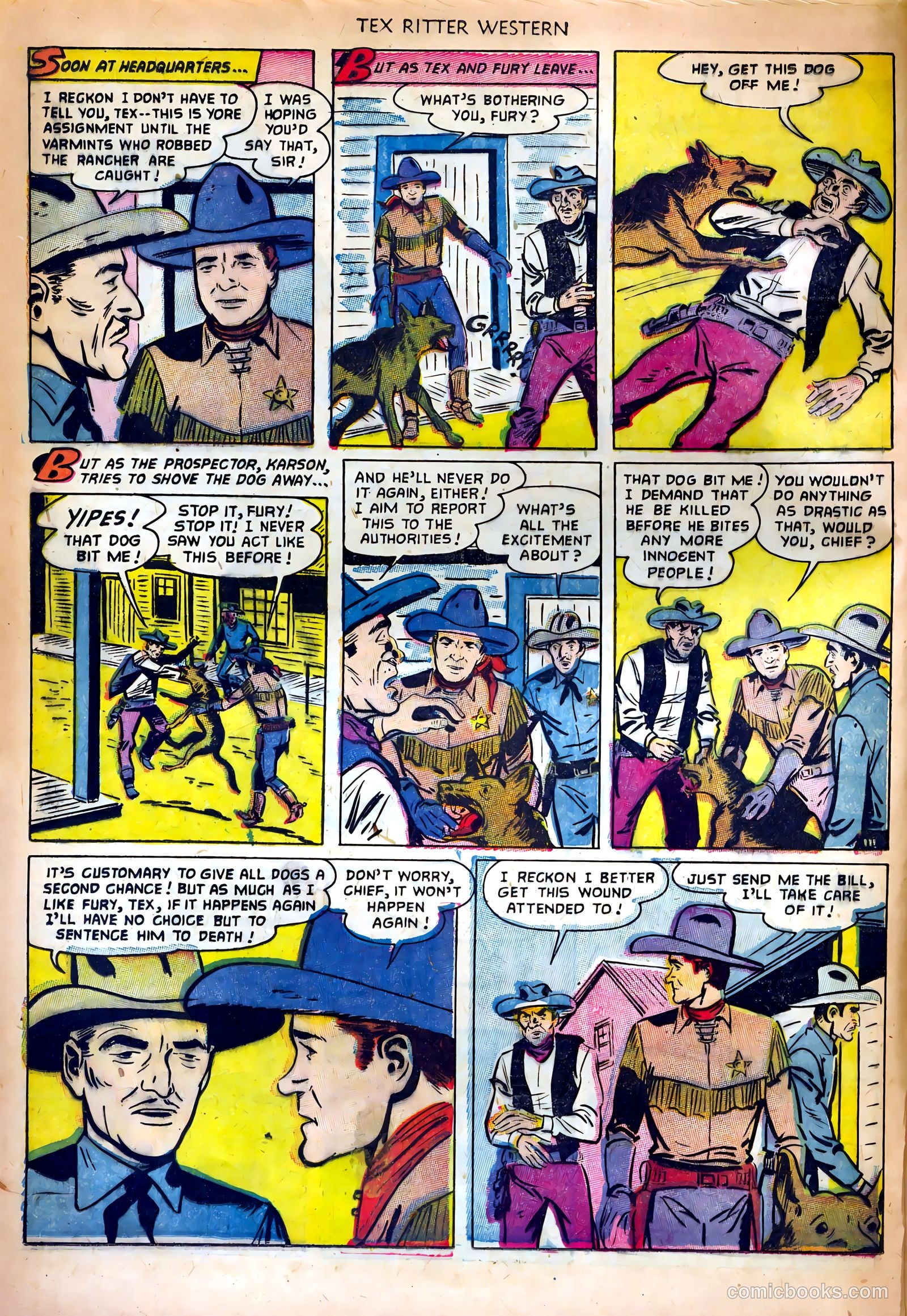 Tex Ritter Western #14 (1952) — page 6 of 36