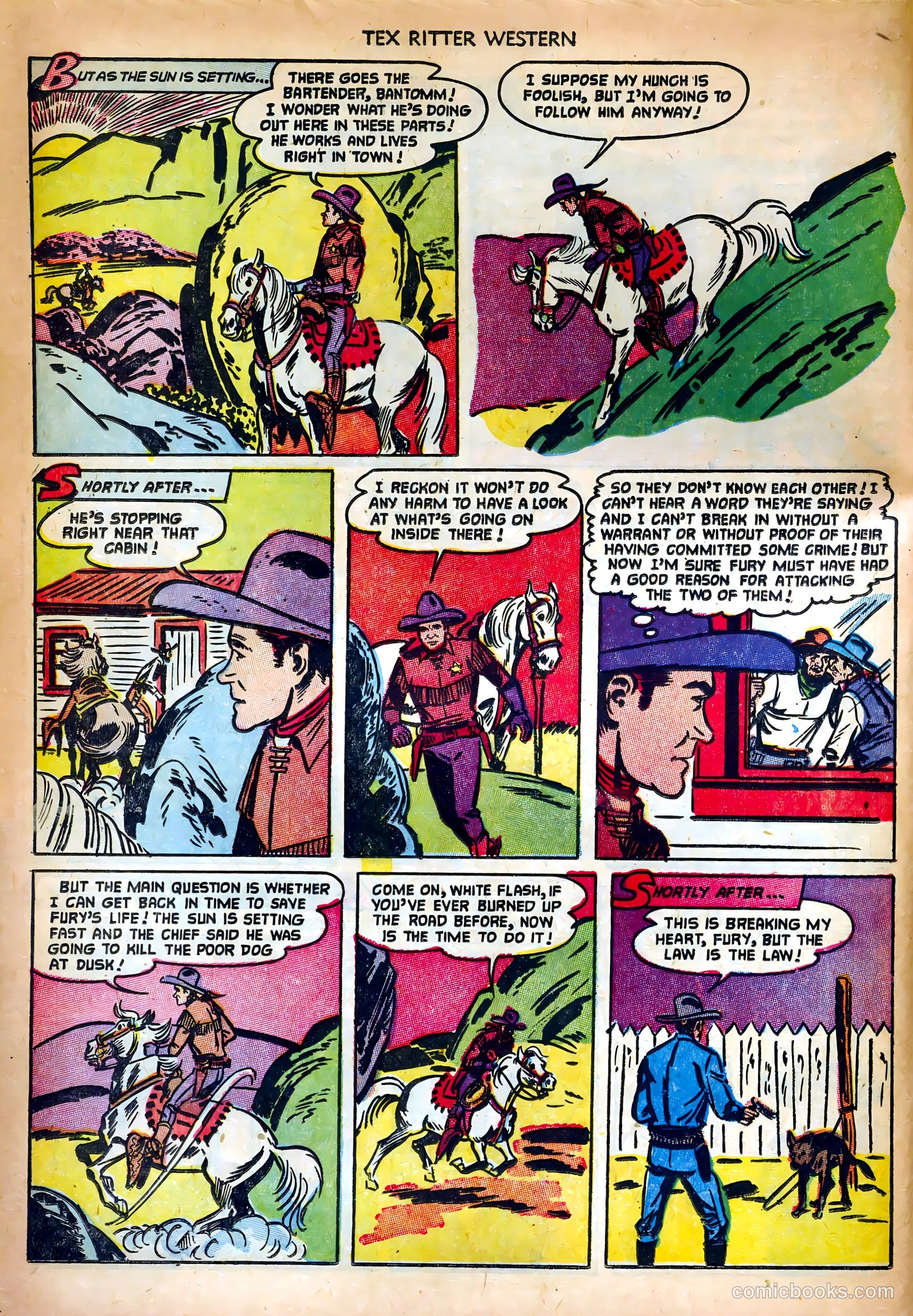 Tex Ritter Western #14 (1952) — page 8 of 36
