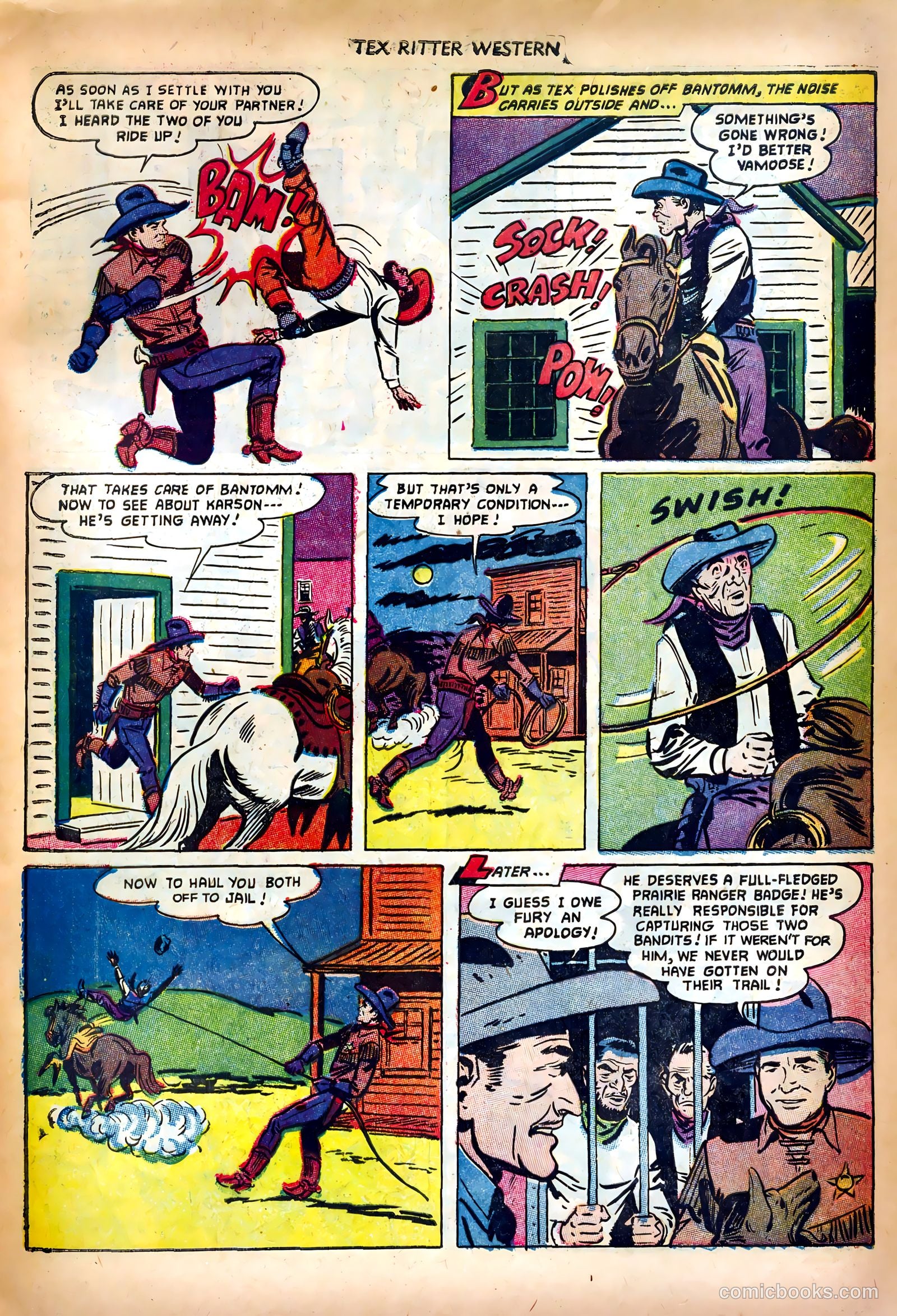 Tex Ritter Western #14 (1952) — page 11 of 36