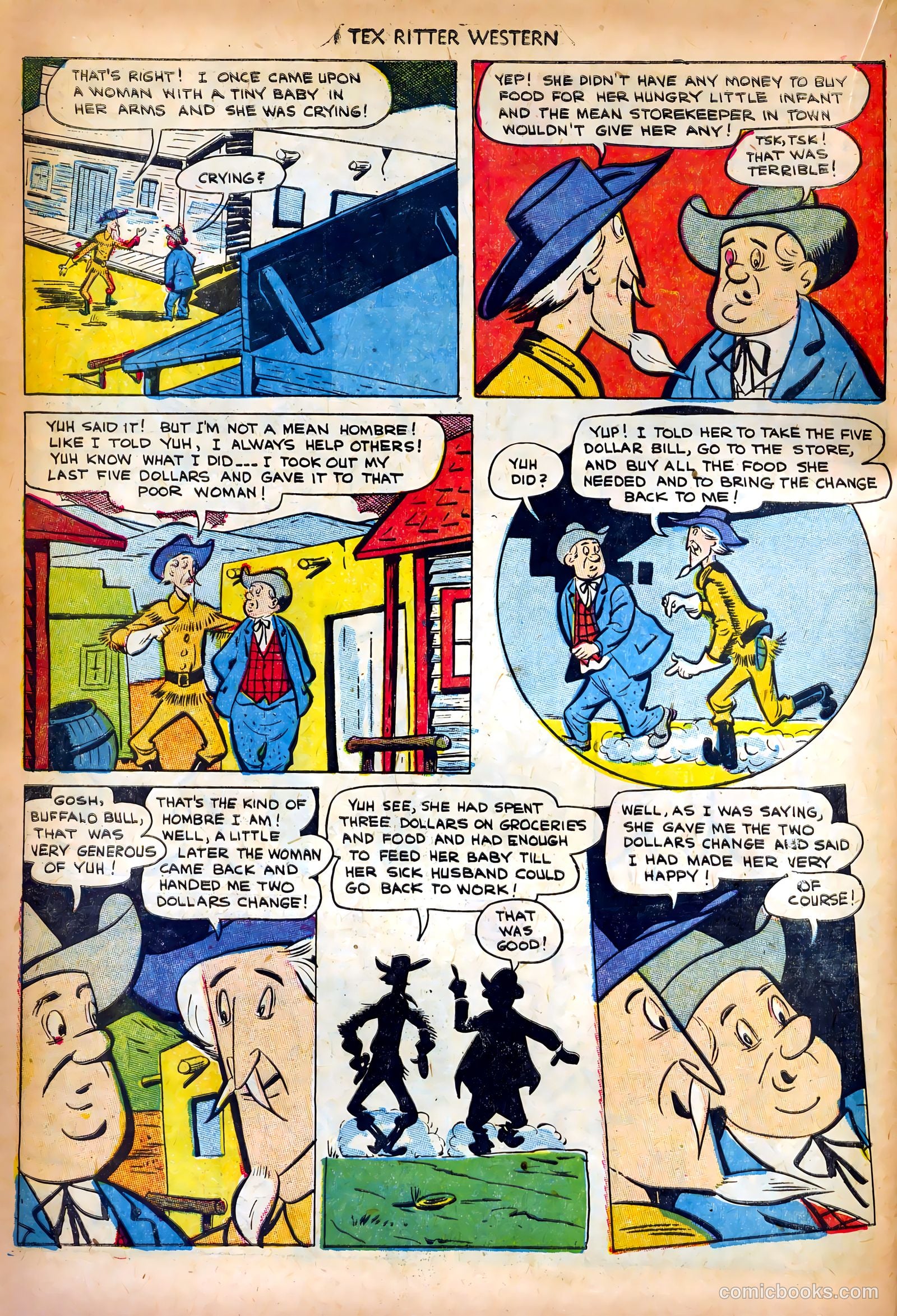 Tex Ritter Western #14 (1952) — page 16 of 36