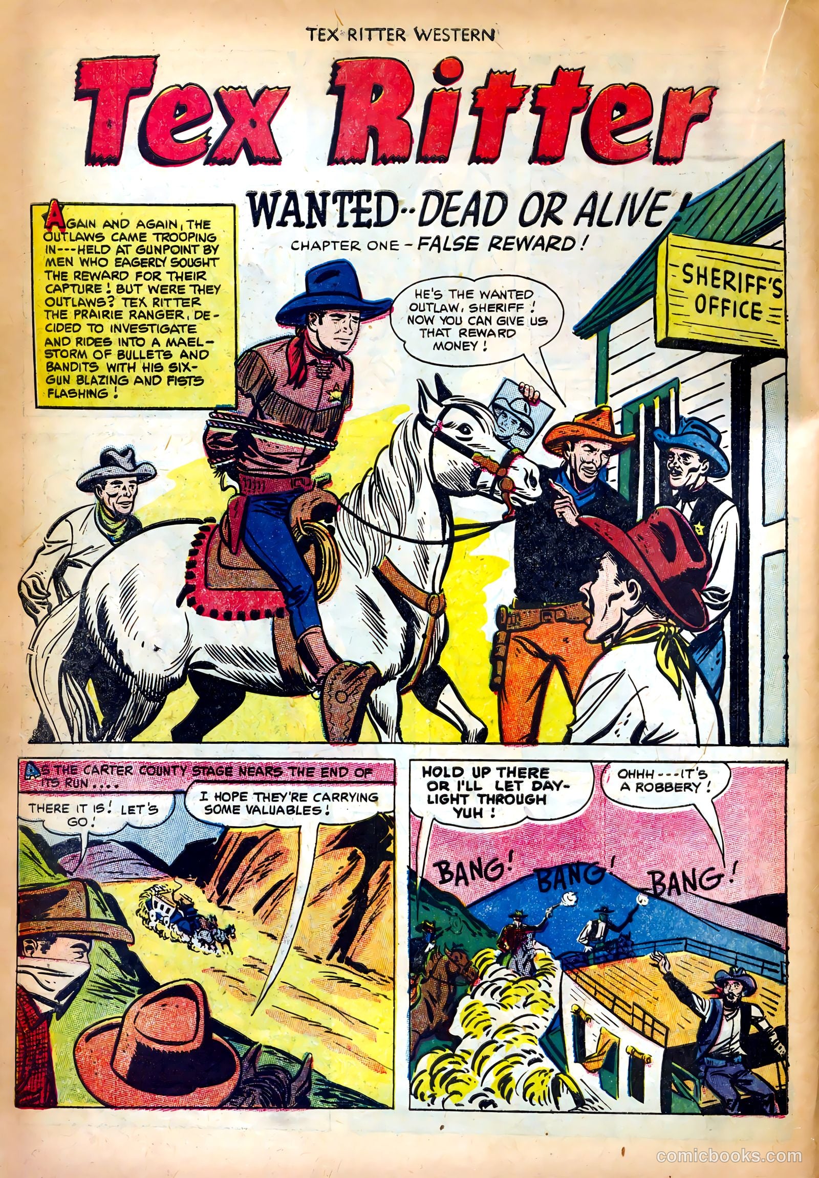 Tex Ritter Western #14 (1952) — page 18 of 36