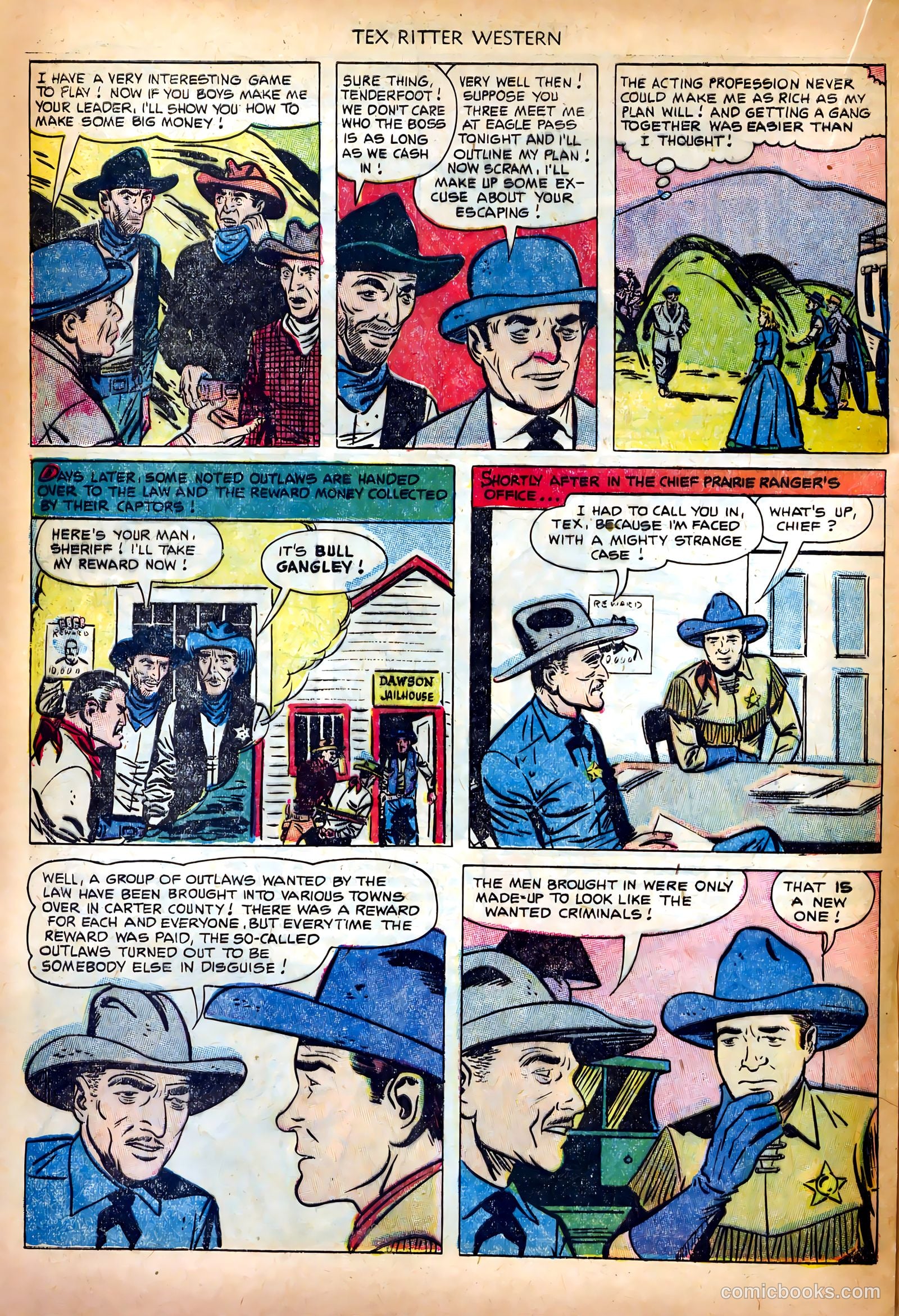 Tex Ritter Western #14 (1952) — page 20 of 36