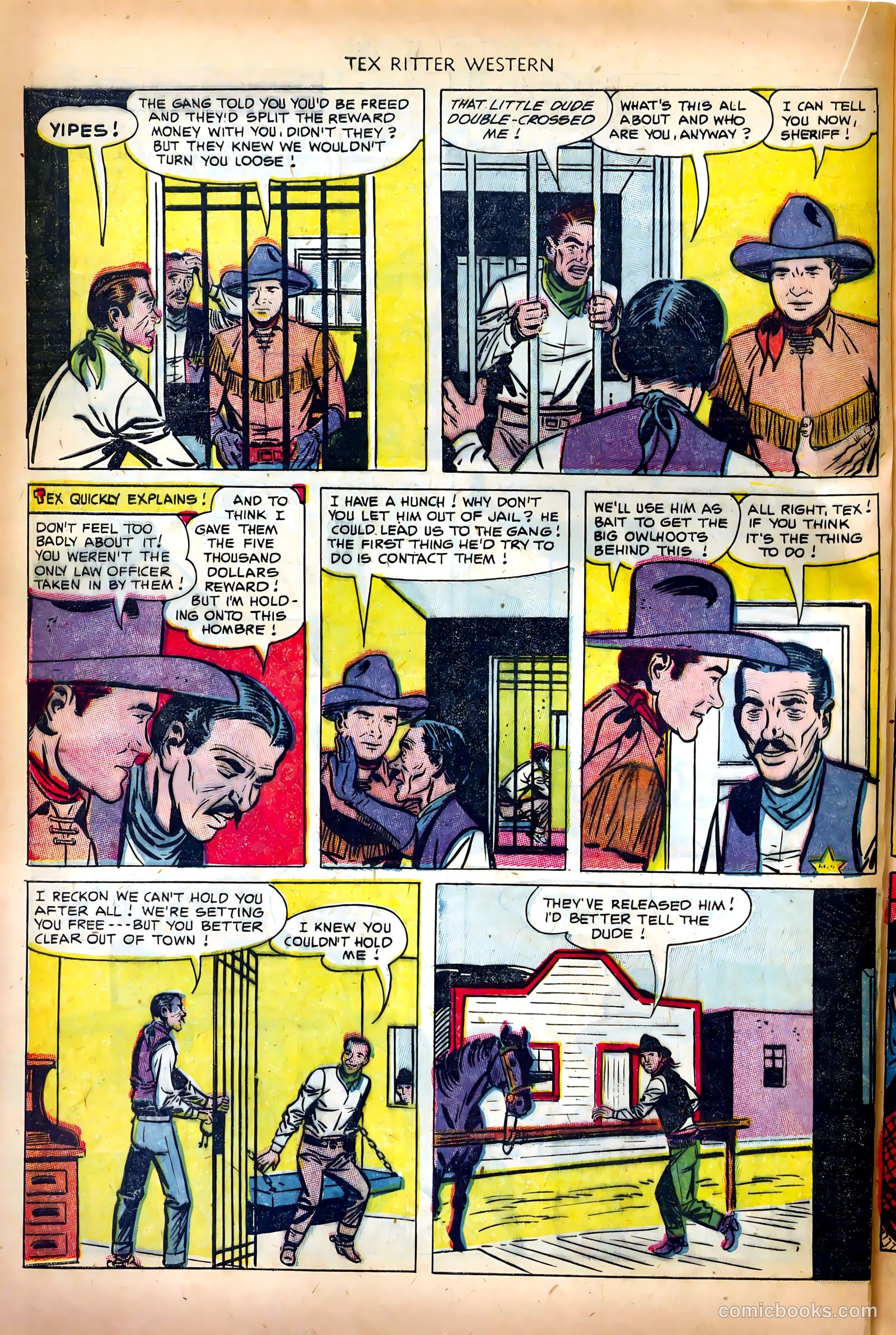Tex Ritter Western #14 (1952) — page 22 of 36