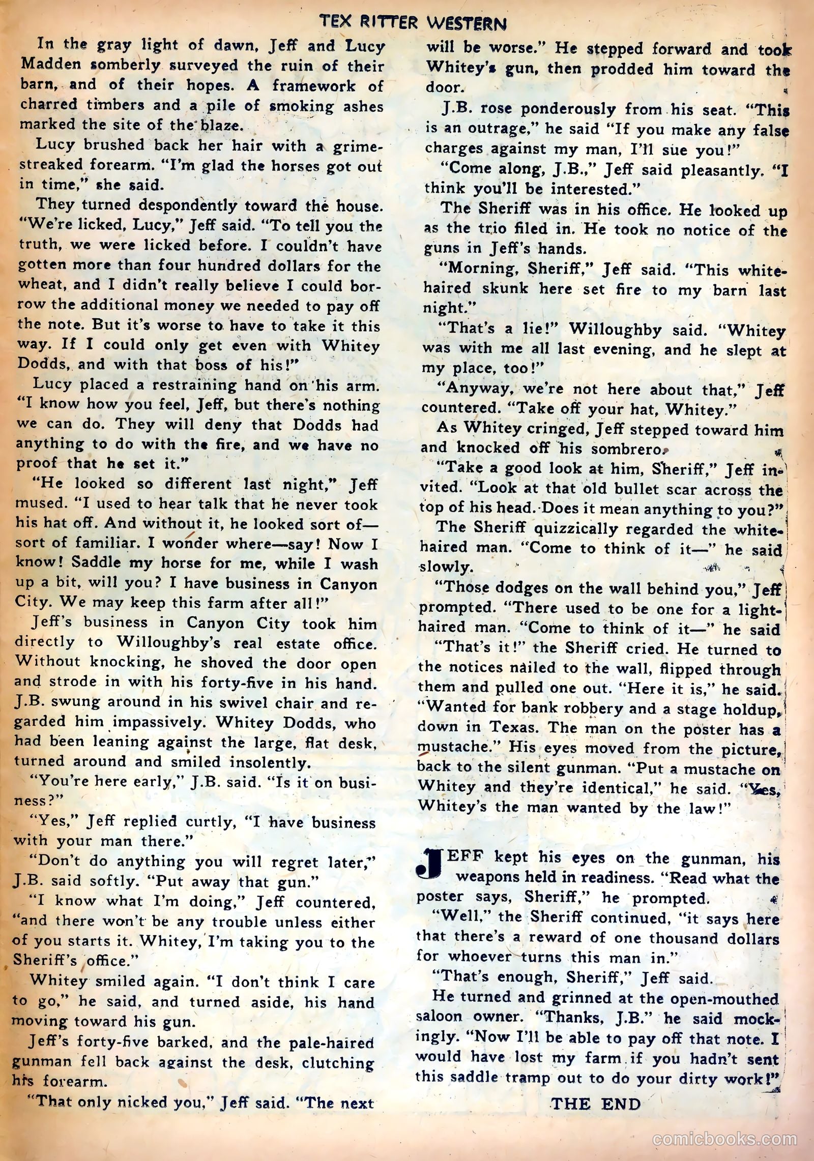 Tex Ritter Western #14 (1952) — page 27 of 36