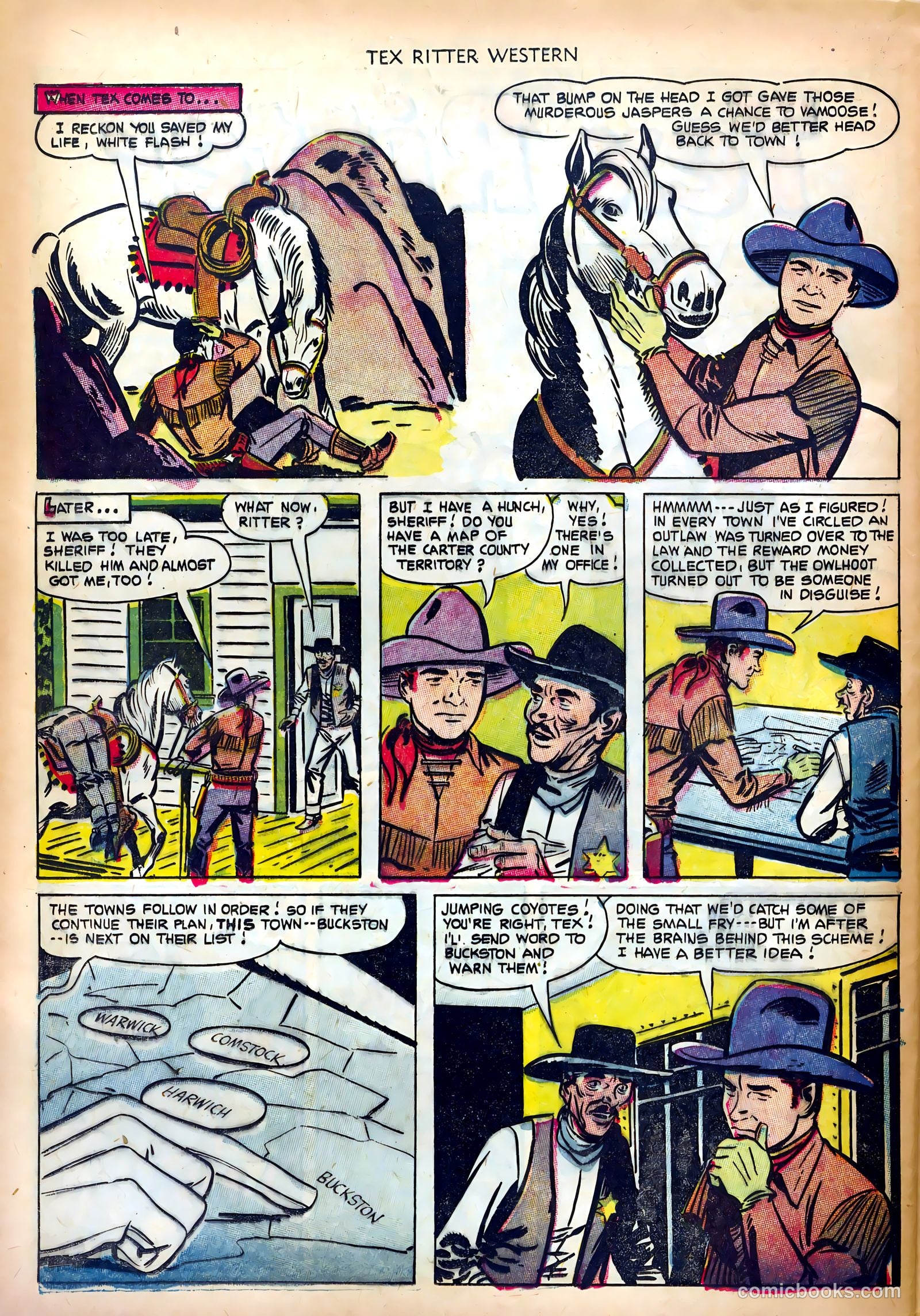 Tex Ritter Western #14 (1952) — page 30 of 36