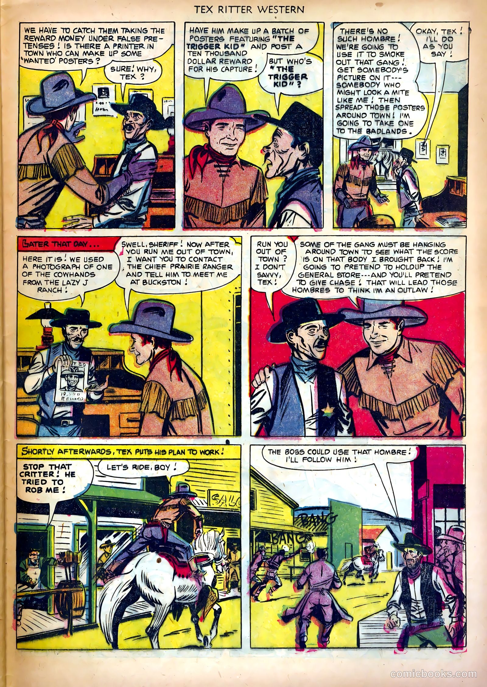 Tex Ritter Western #14 (1952) — page 31 of 36