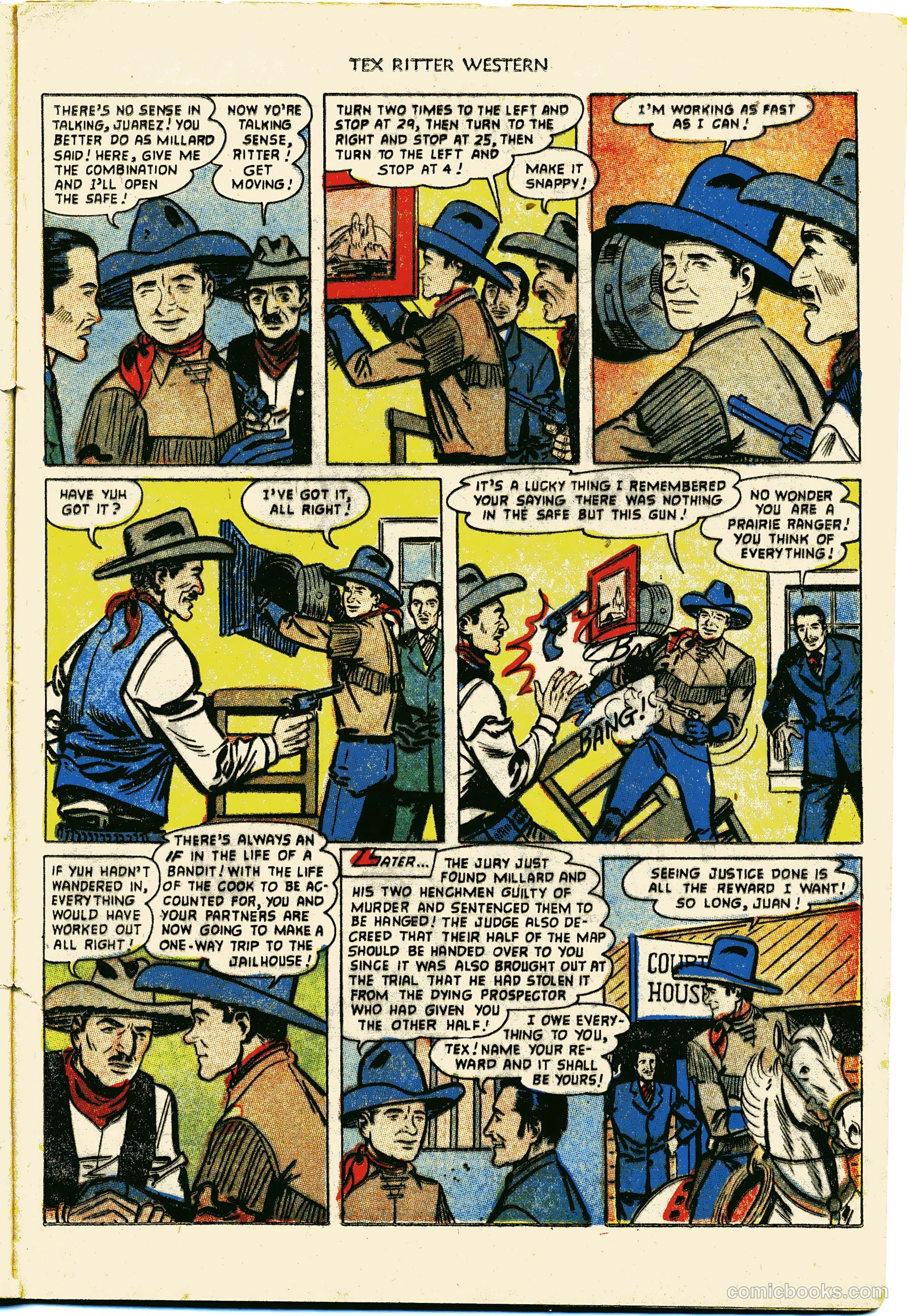 Tex Ritter Western #15 (1953) — page 9 of 36