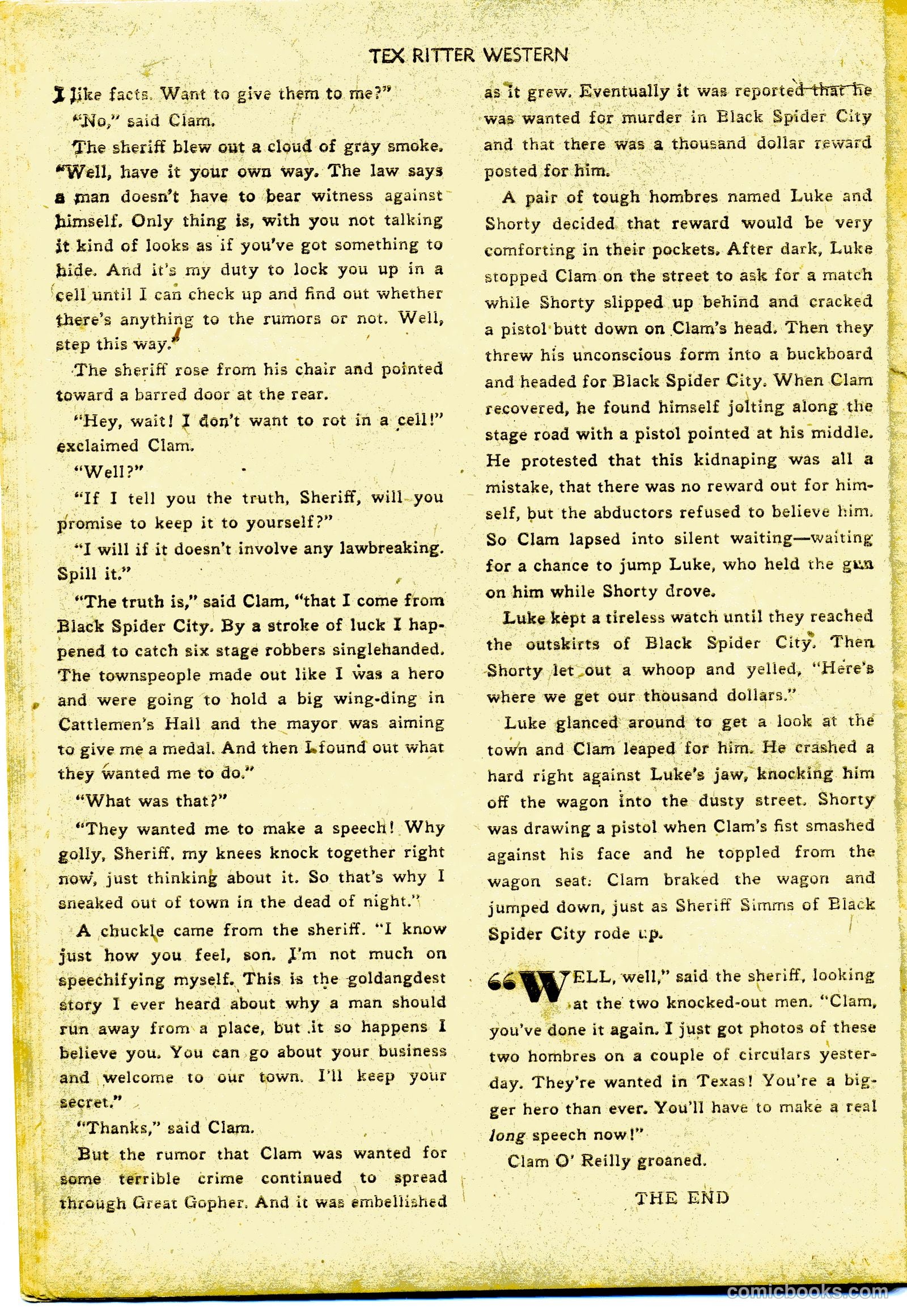 Tex Ritter Western #15 (1953) — page 16 of 36