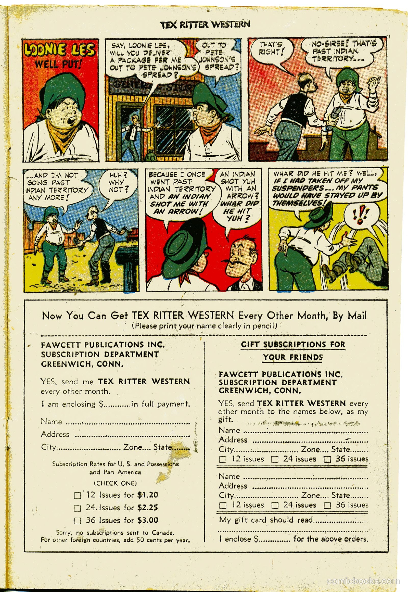 Tex Ritter Western #15 (1953) — page 17 of 36