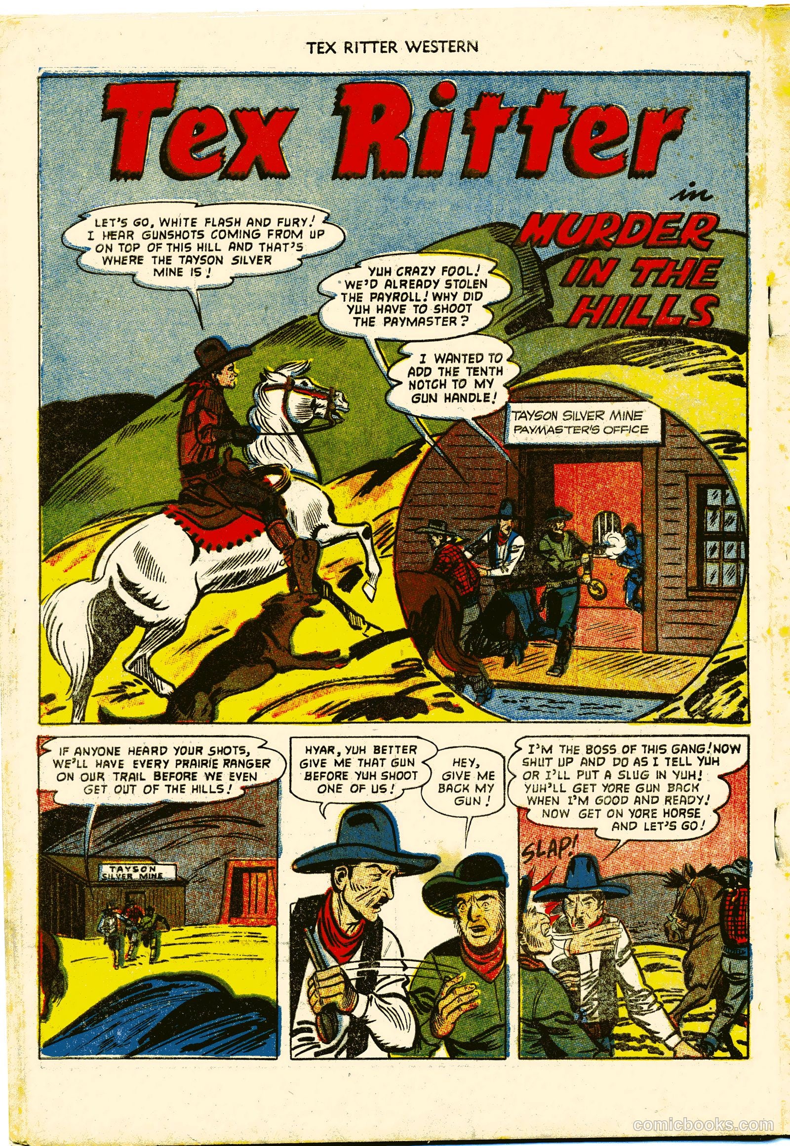 Tex Ritter Western #15 (1953) — page 18 of 36