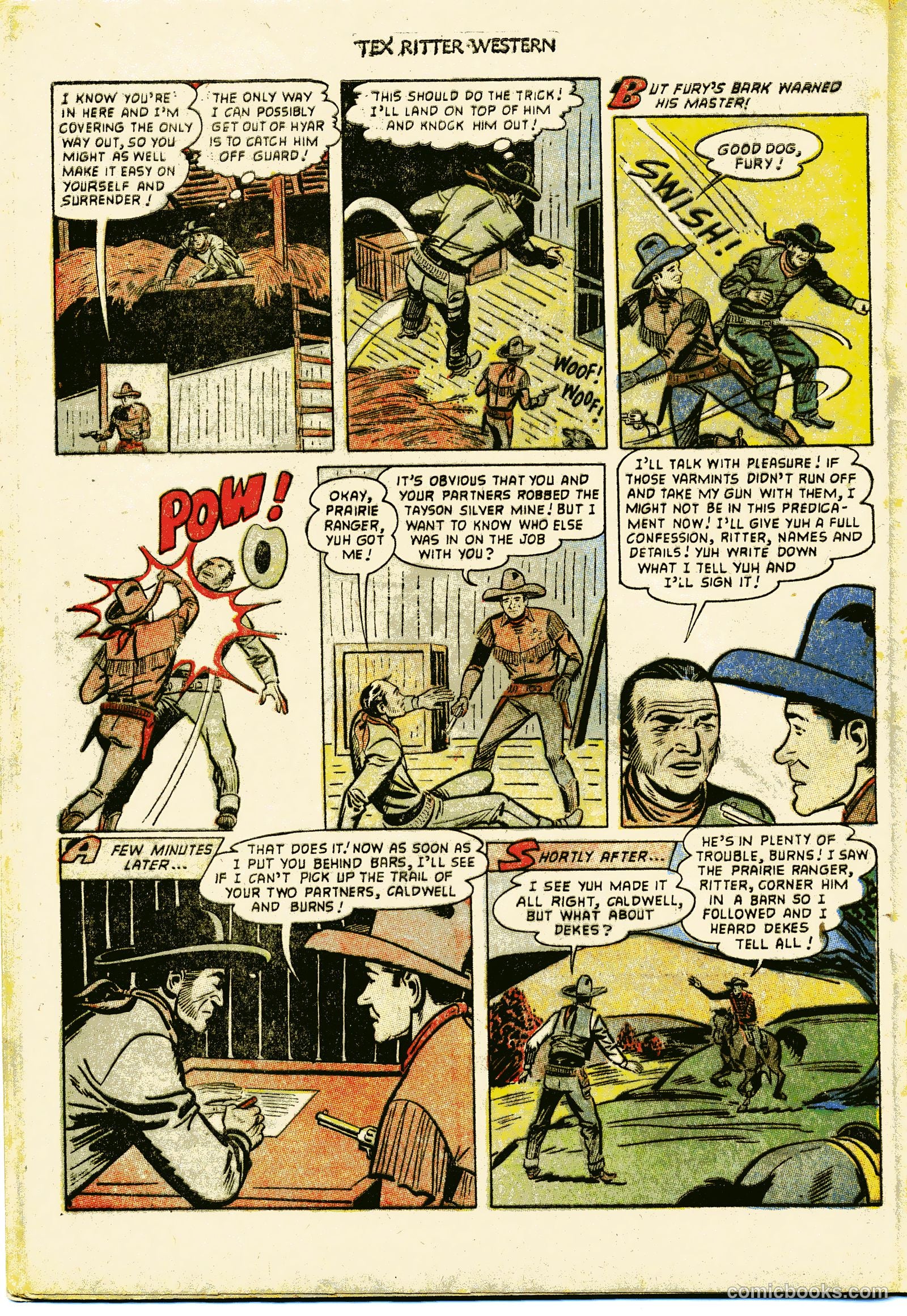 Tex Ritter Western #15 (1953) — page 20 of 36
