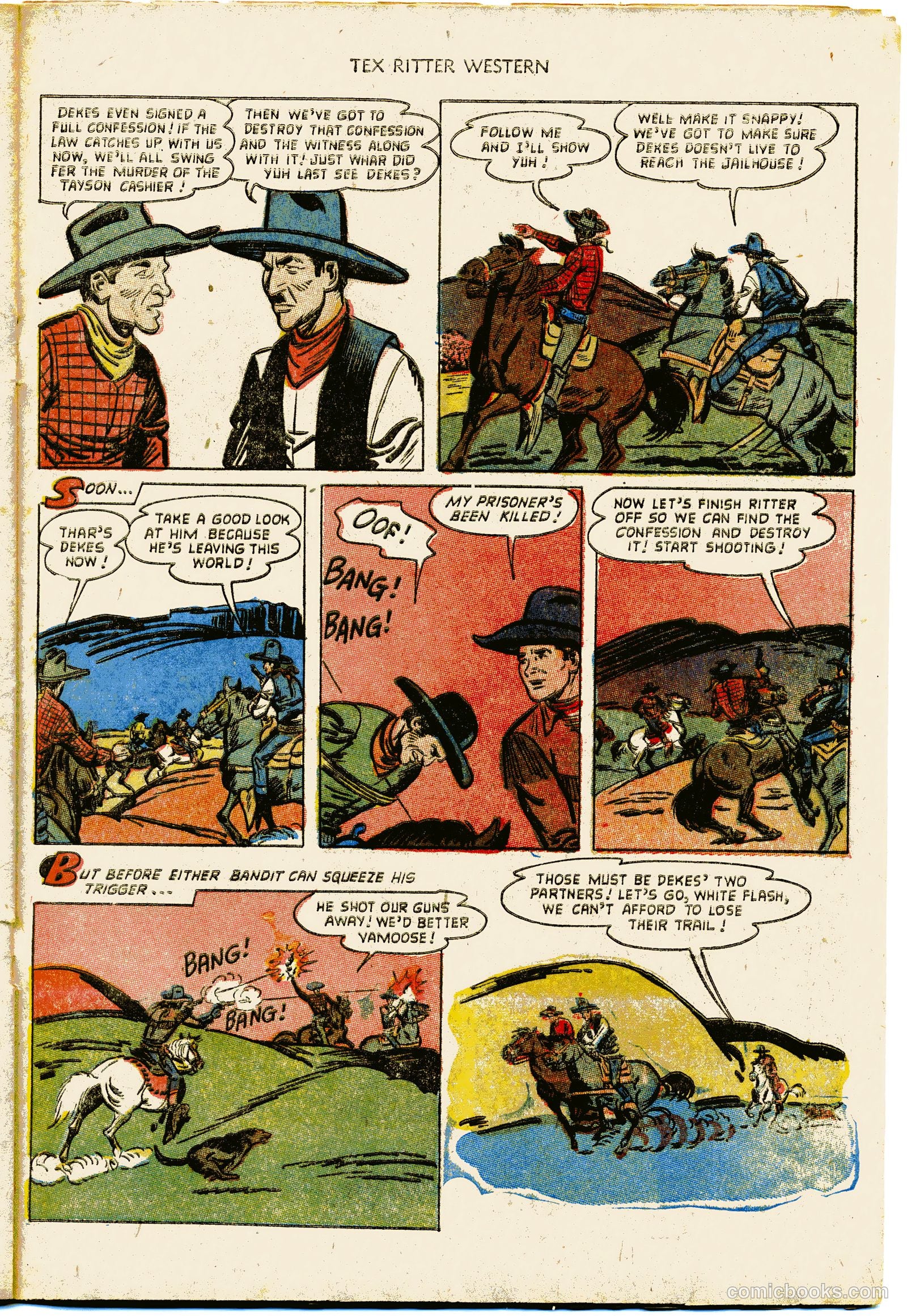 Tex Ritter Western #15 (1953) — page 21 of 36