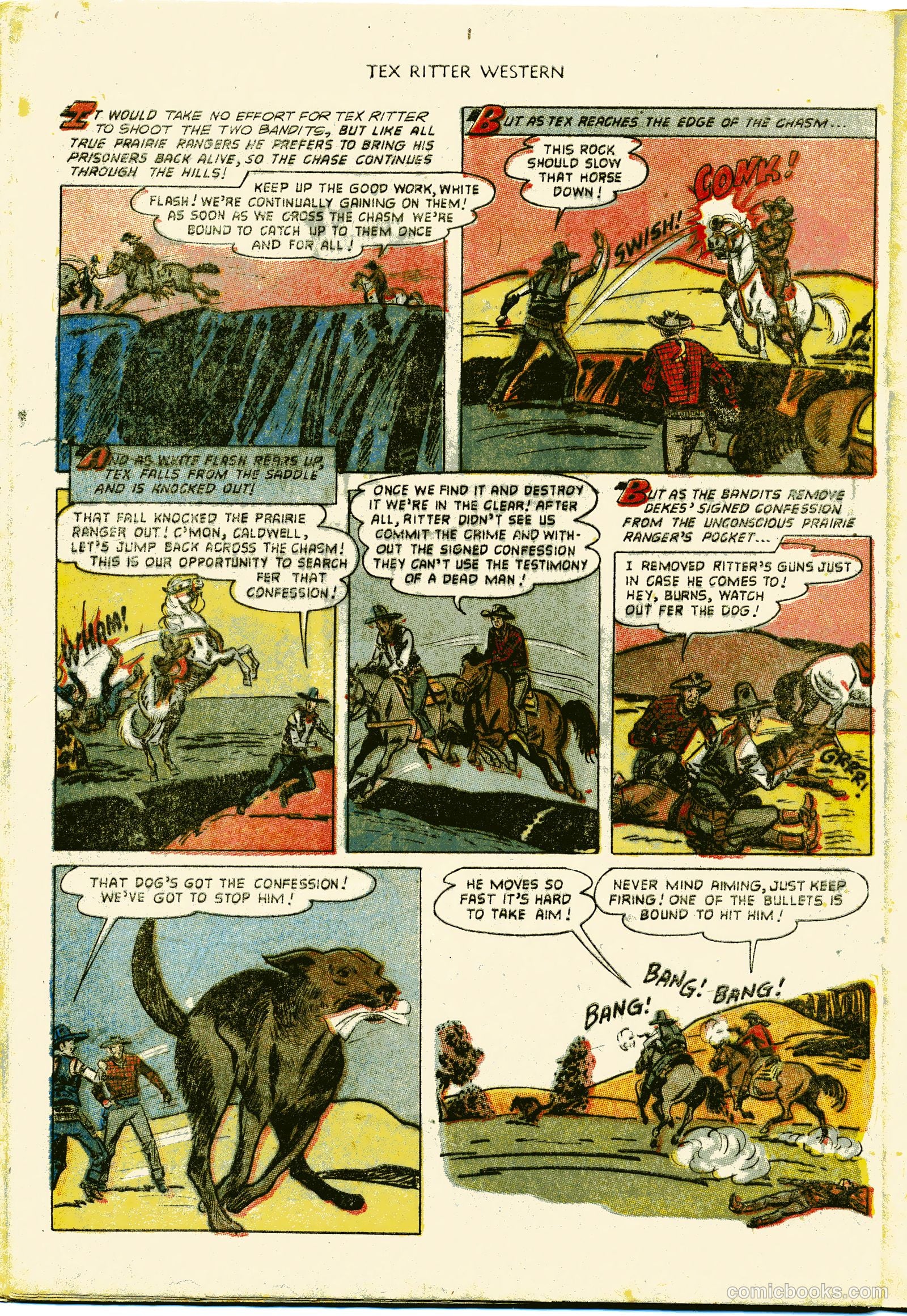 Tex Ritter Western #15 (1953) — page 22 of 36