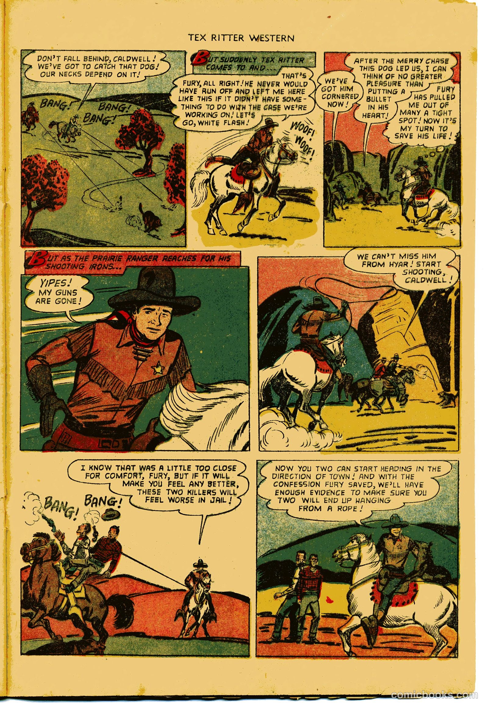 Tex Ritter Western #15 (1953) — page 23 of 36