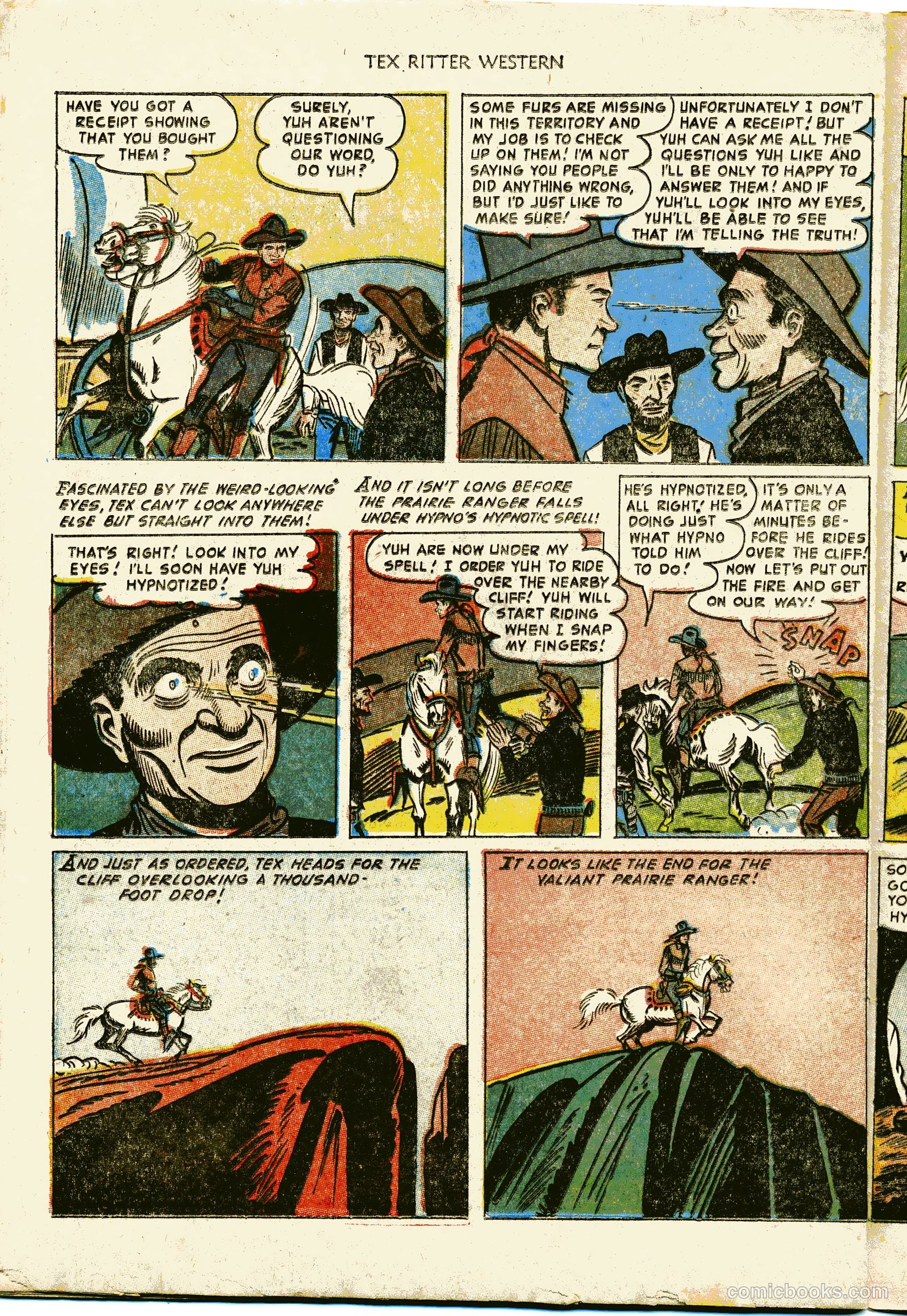 Tex Ritter Western #15 (1953) — page 32 of 36