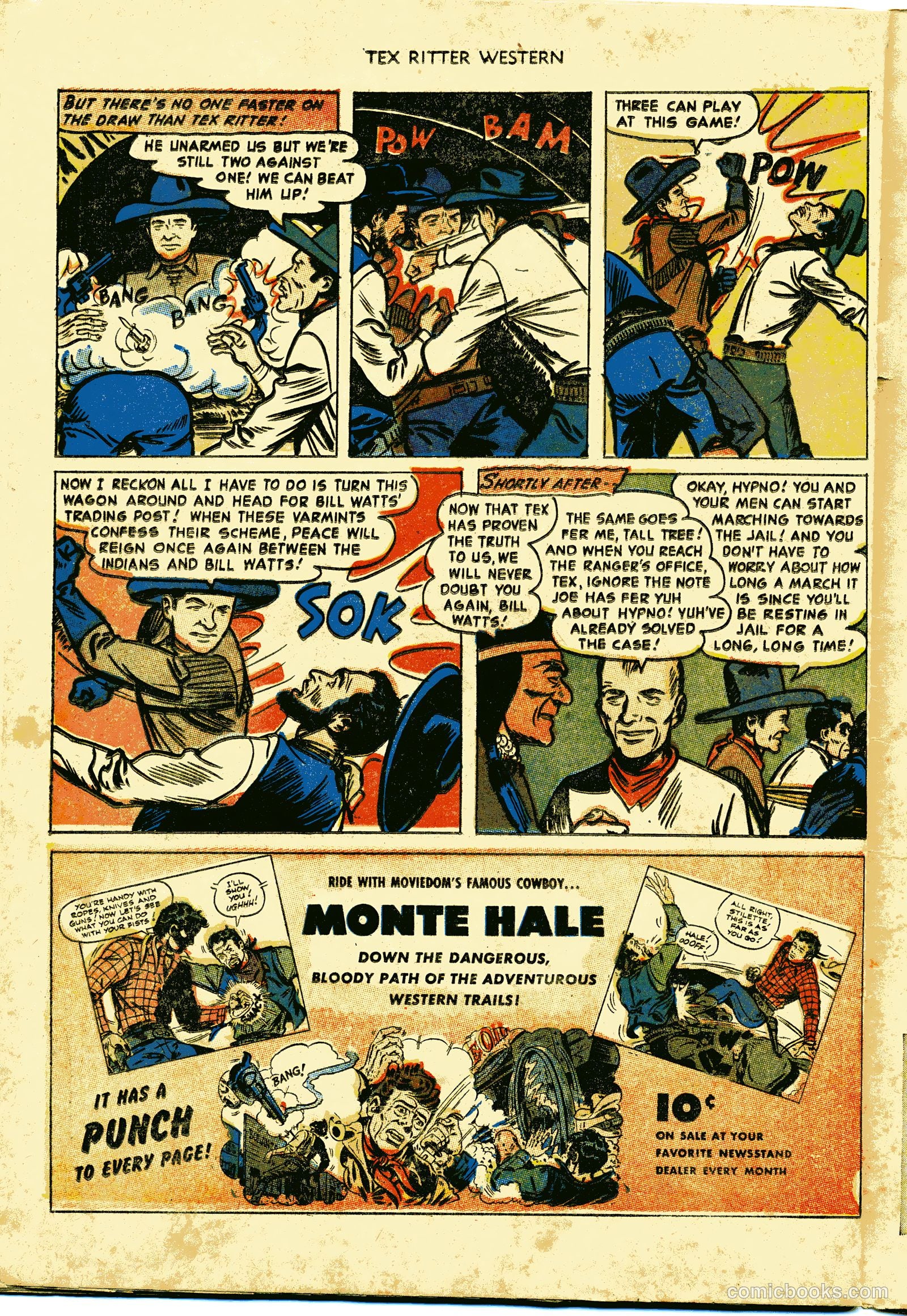 Tex Ritter Western #15 (1953) — page 34 of 36