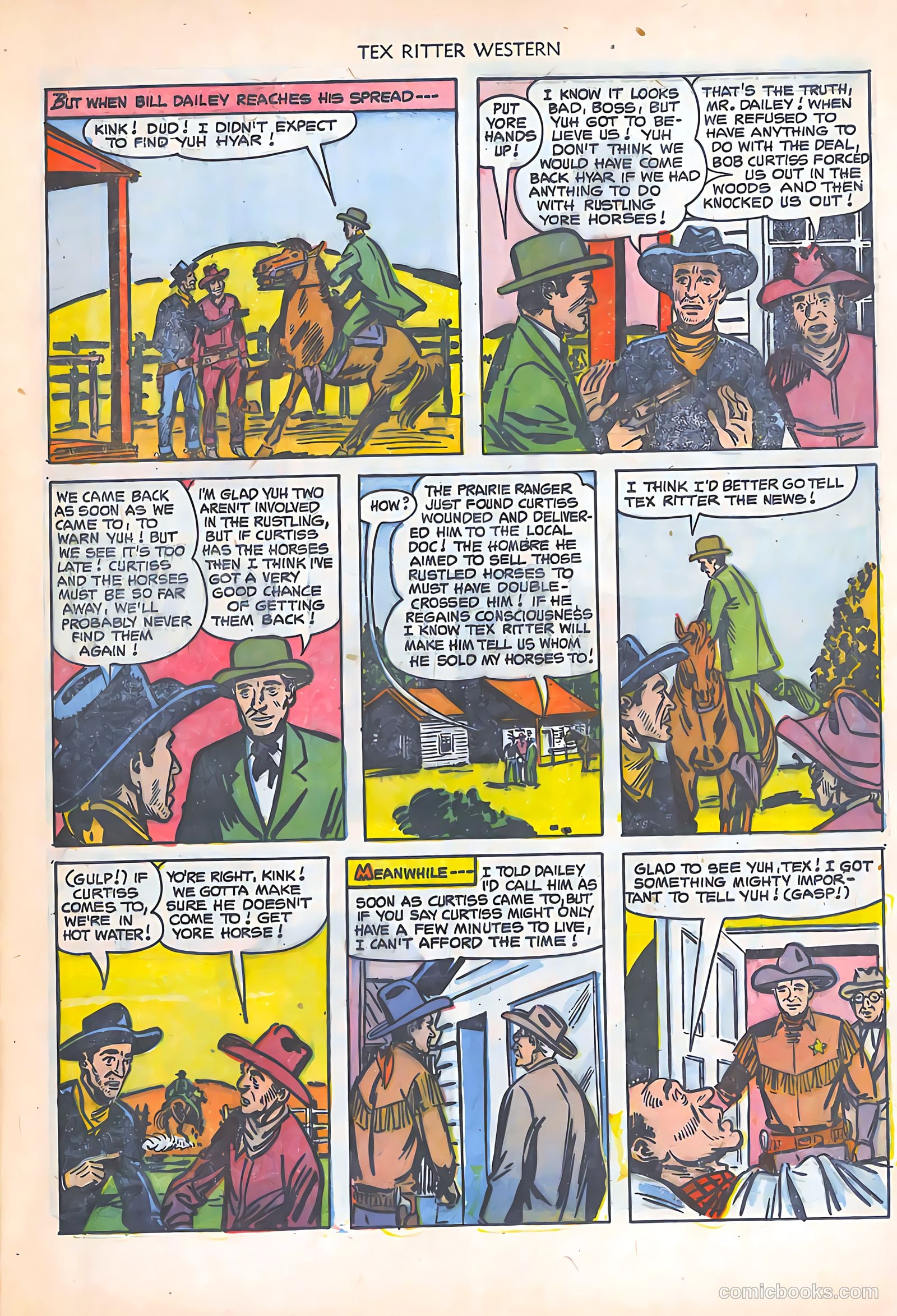 Tex Ritter Western #16 (1953) — page 7 of 36