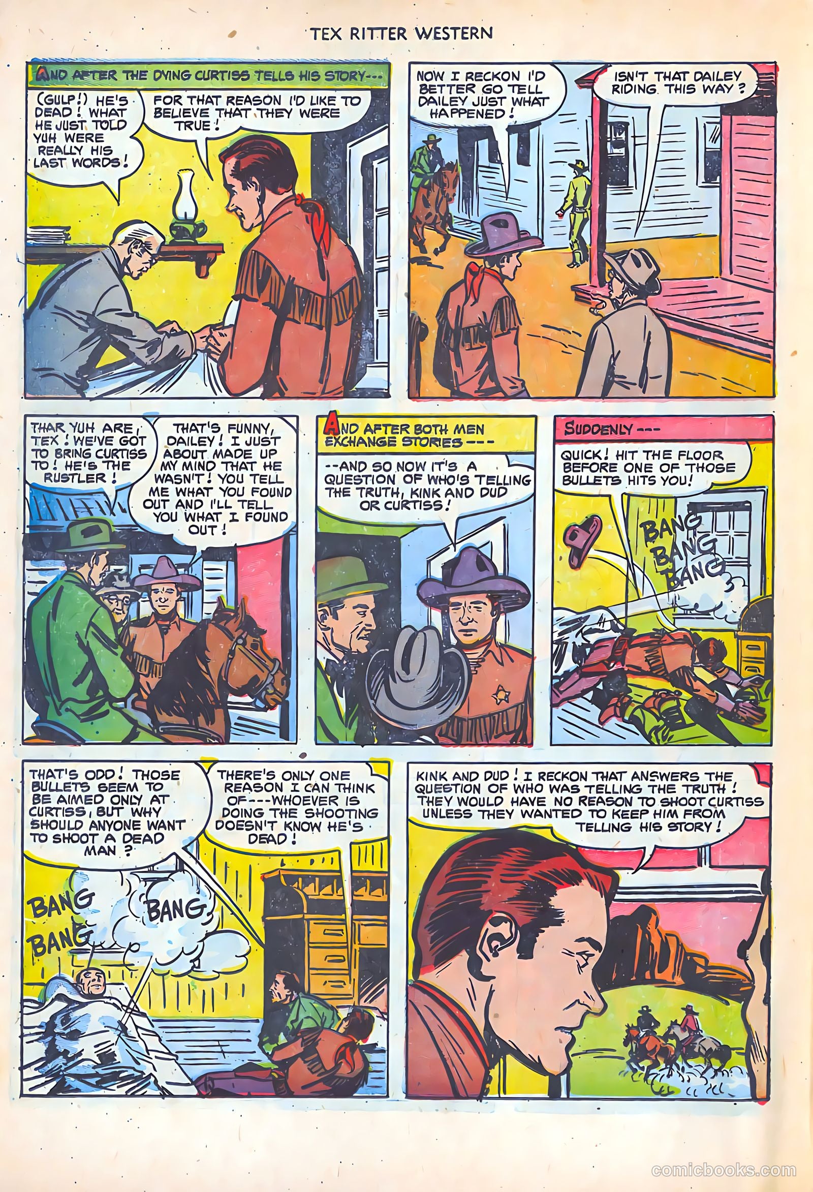 Tex Ritter Western #16 (1953) — page 8 of 36