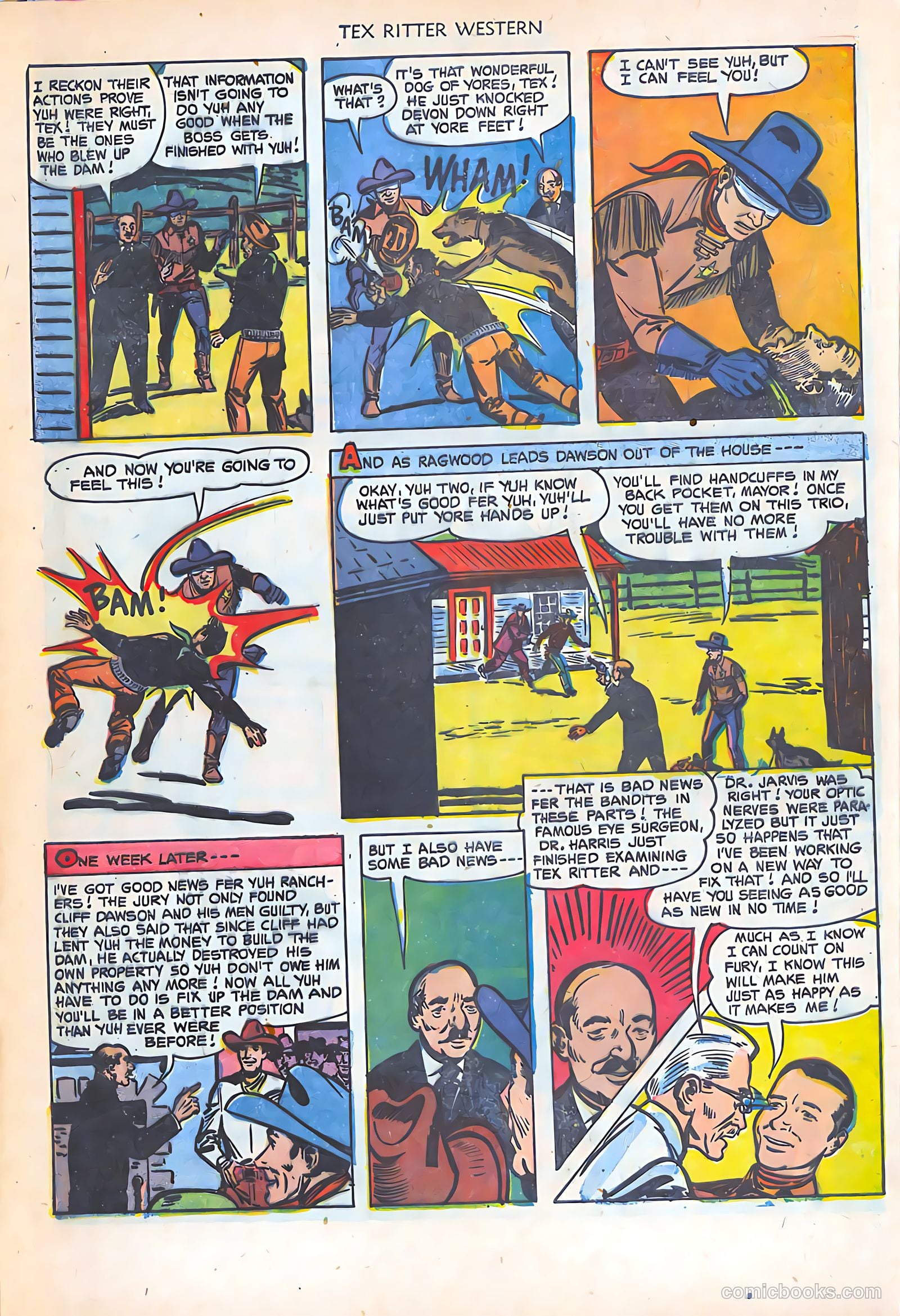 Tex Ritter Western #16 (1953) — page 15 of 36