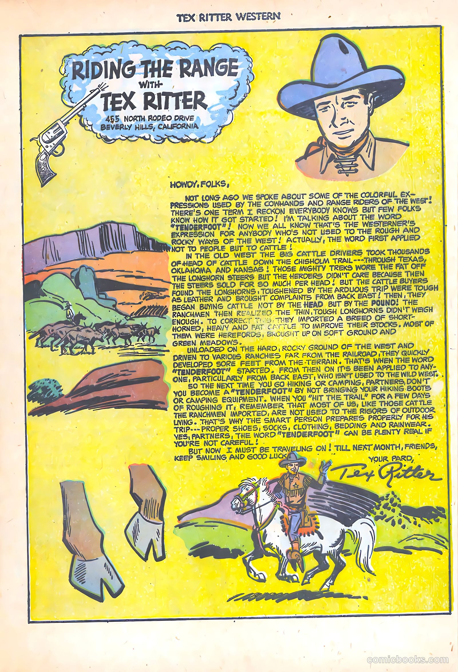Tex Ritter Western #16 (1953) — page 17 of 36