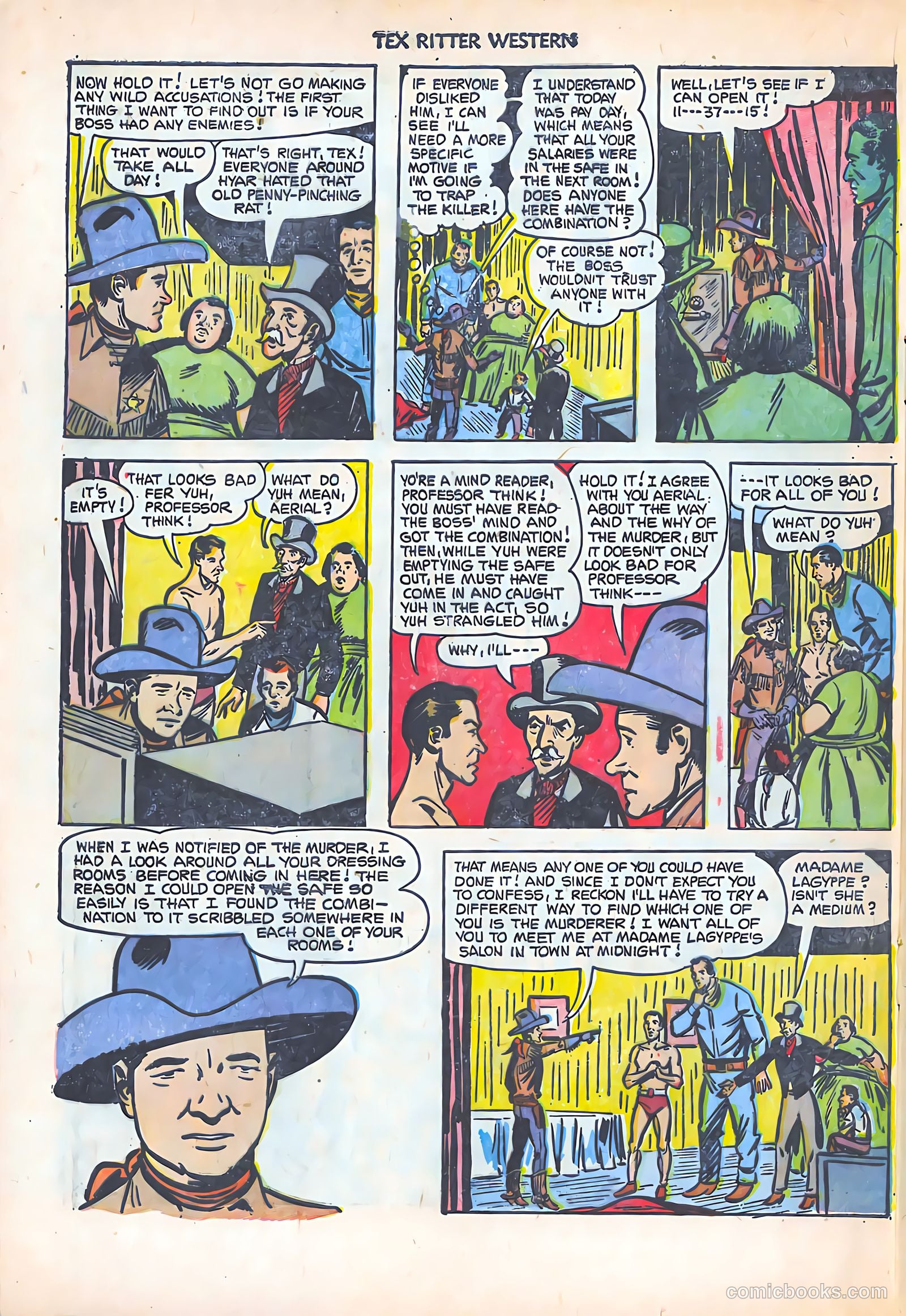 Tex Ritter Western #16 (1953) — page 20 of 36