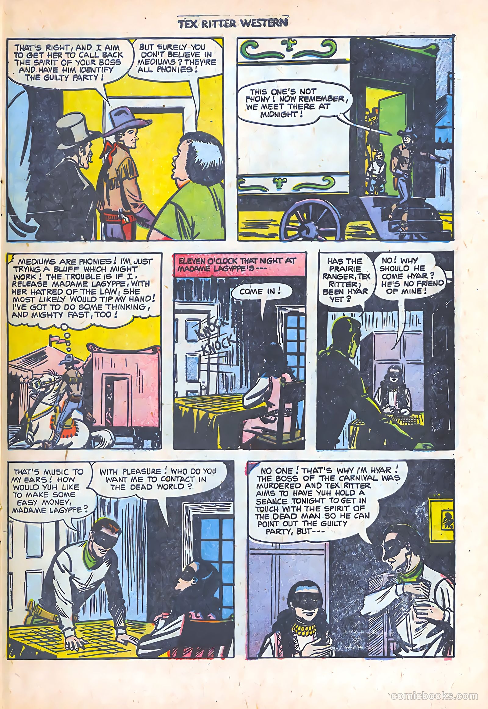 Tex Ritter Western #16 (1953) — page 21 of 36
