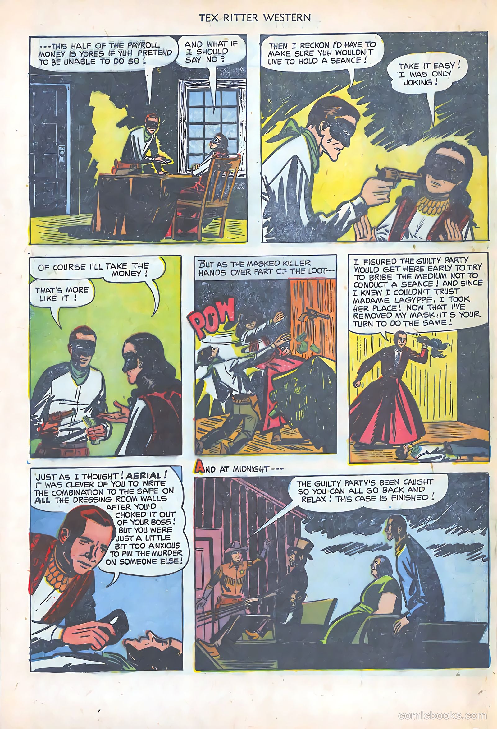 Tex Ritter Western #16 (1953) — page 22 of 36