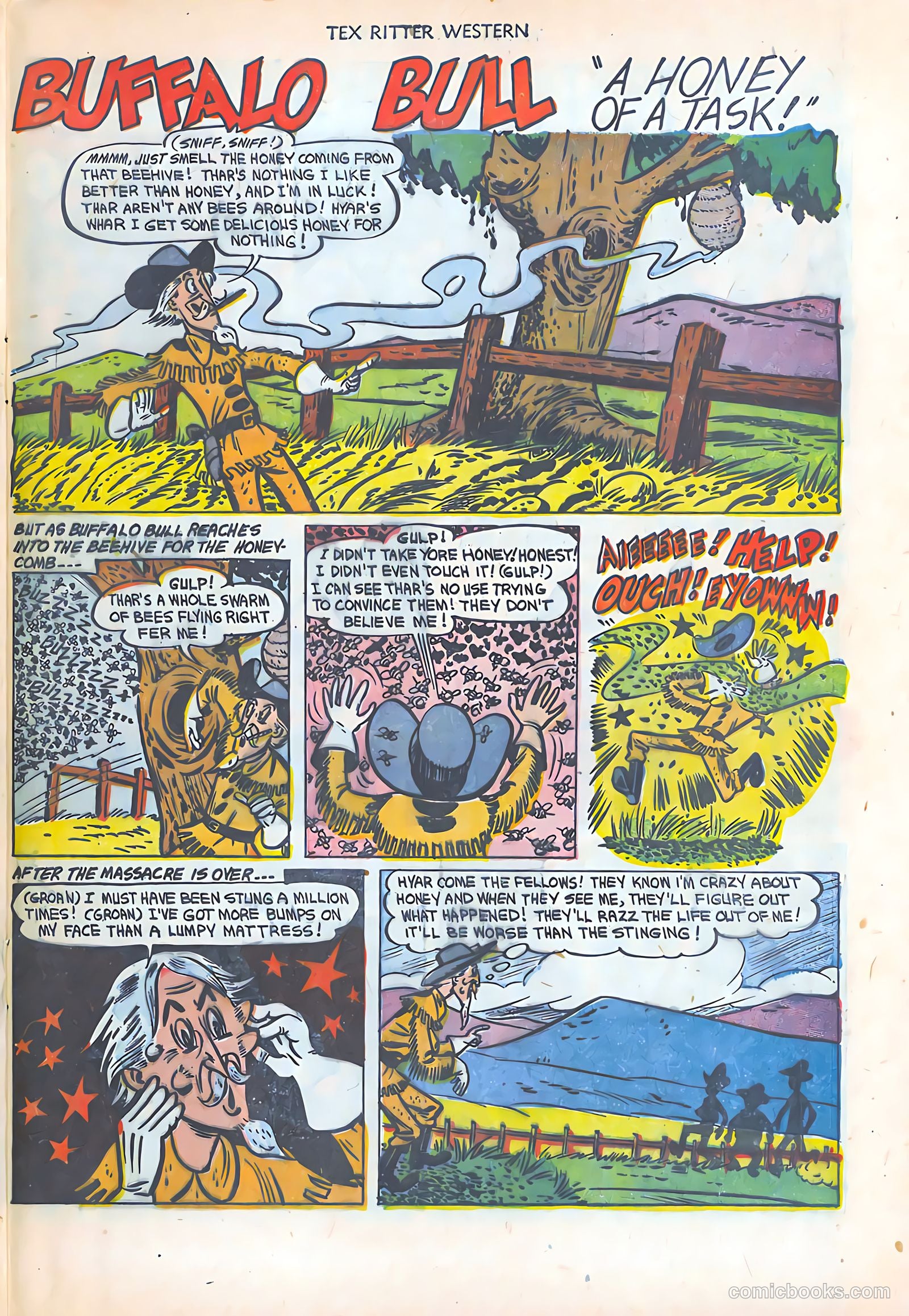 Tex Ritter Western #16 (1953) — page 23 of 36