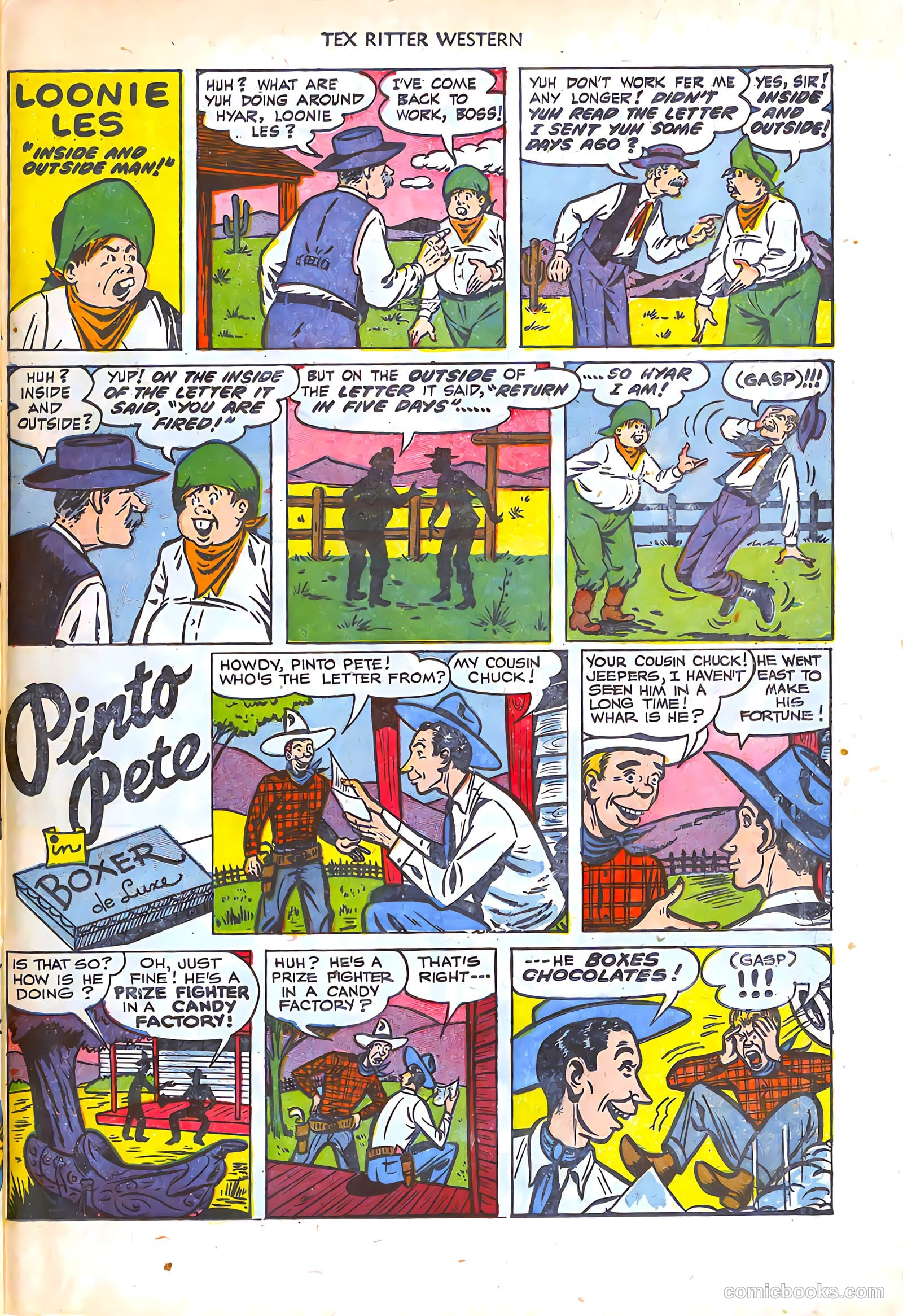 Tex Ritter Western #16 (1953) — page 27 of 36