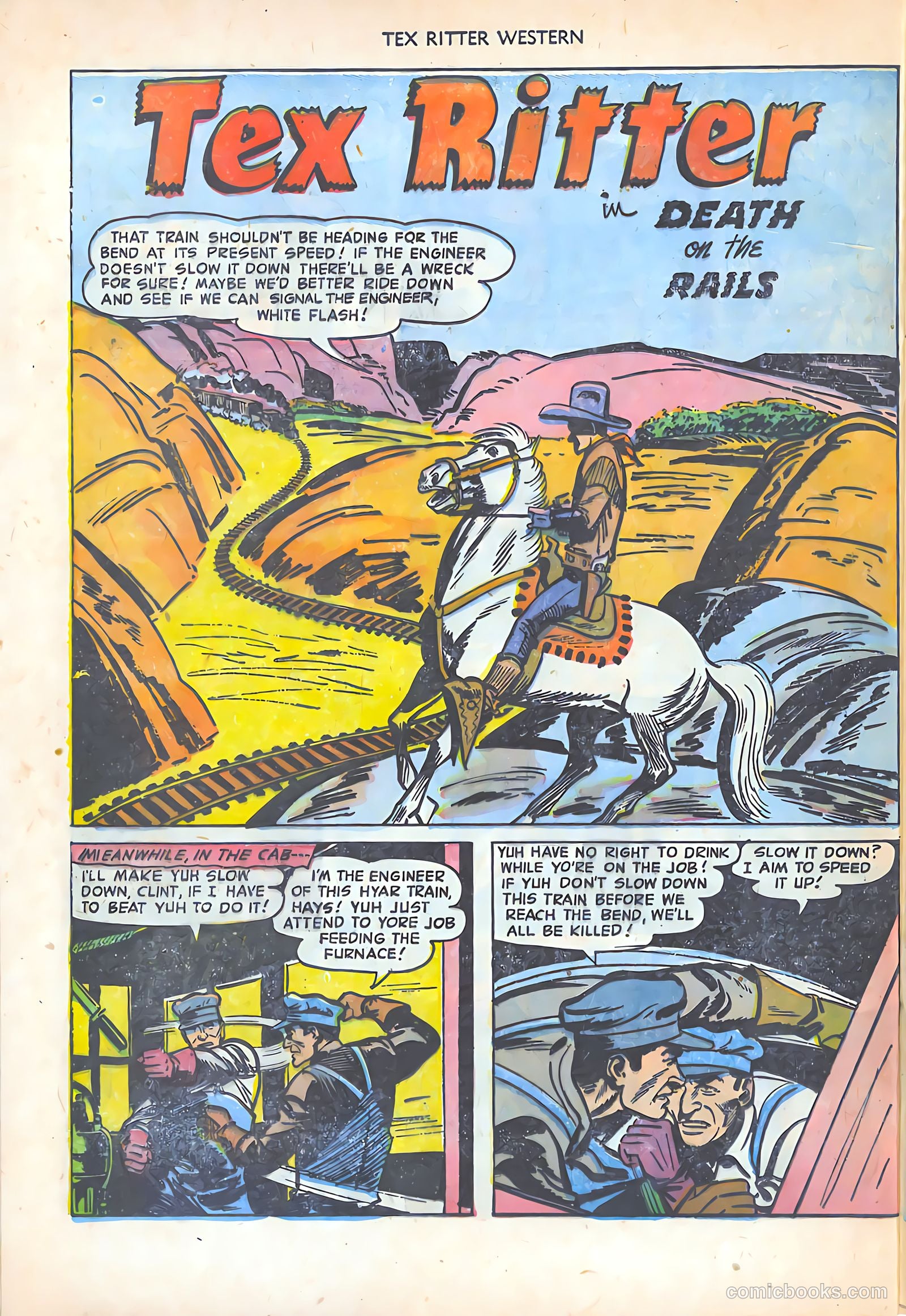 Tex Ritter Western #16 (1953) — page 28 of 36