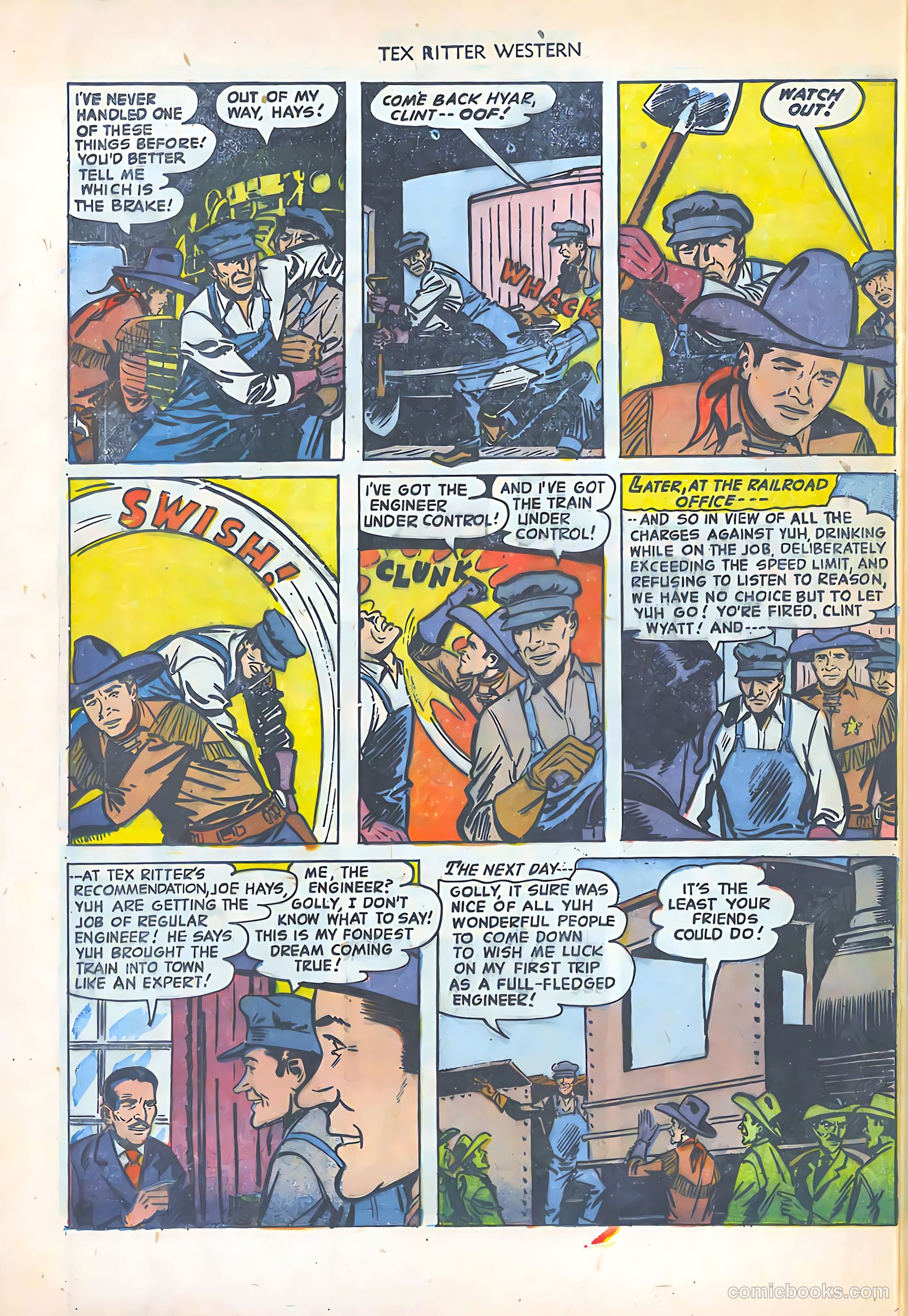 Tex Ritter Western #16 (1953) — page 30 of 36