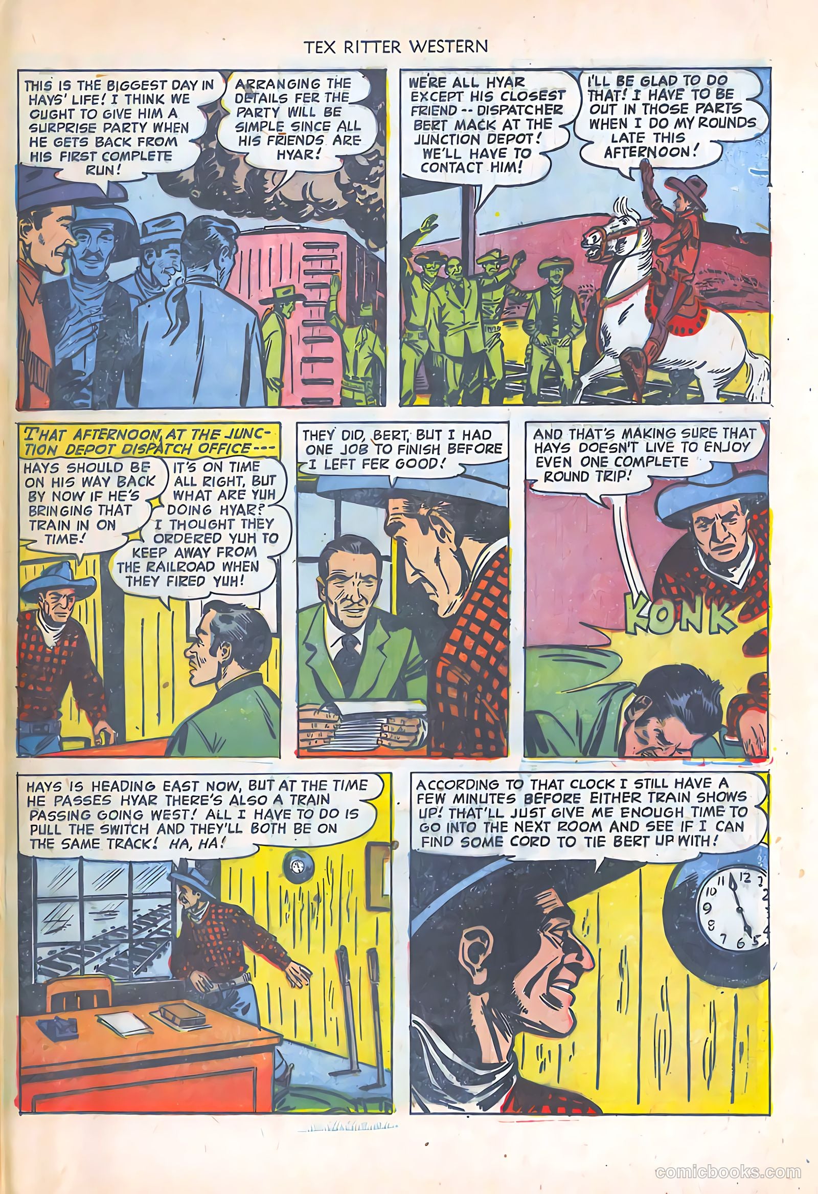 Tex Ritter Western #16 (1953) — page 31 of 36