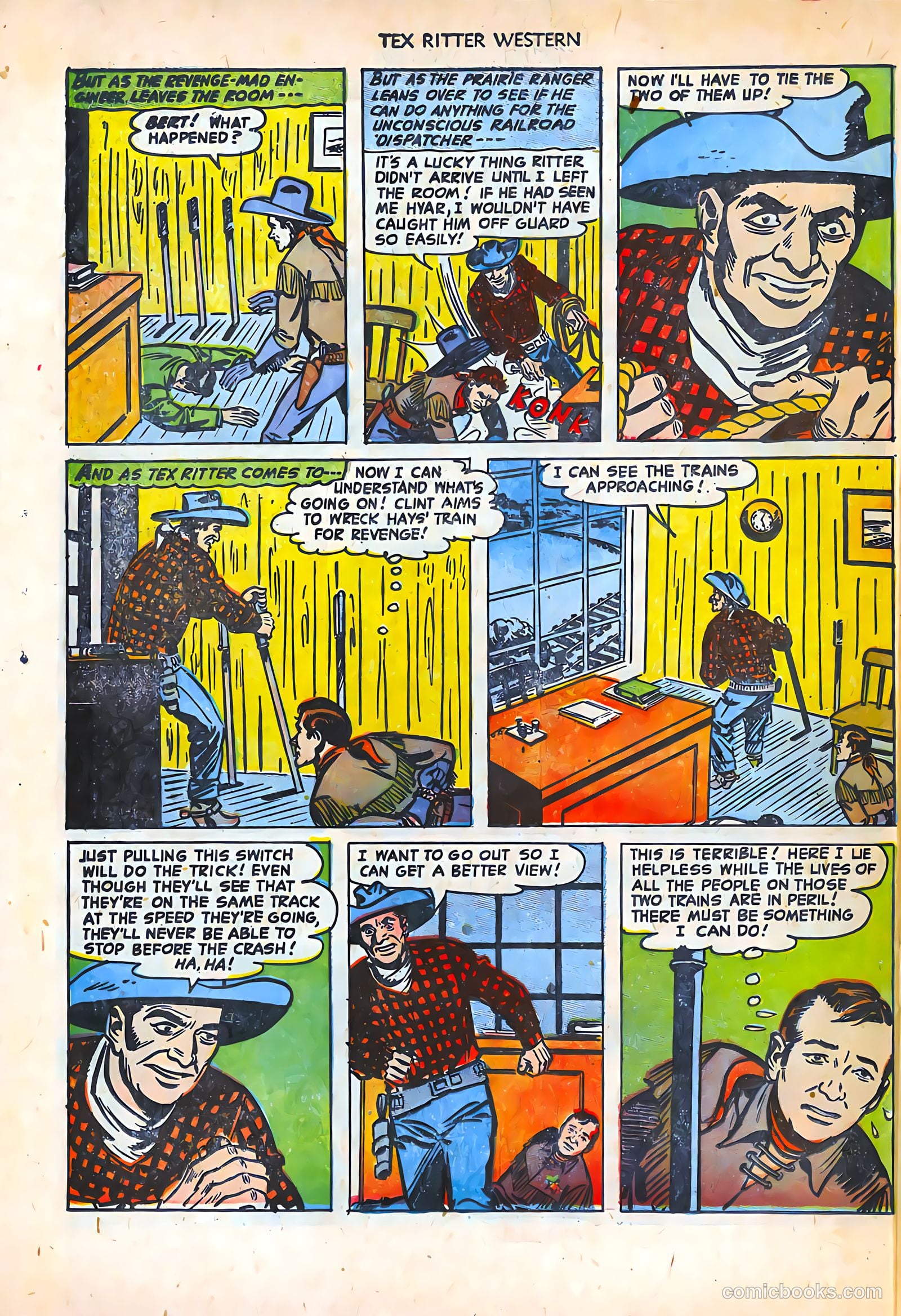 Tex Ritter Western #16 (1953) — page 32 of 36