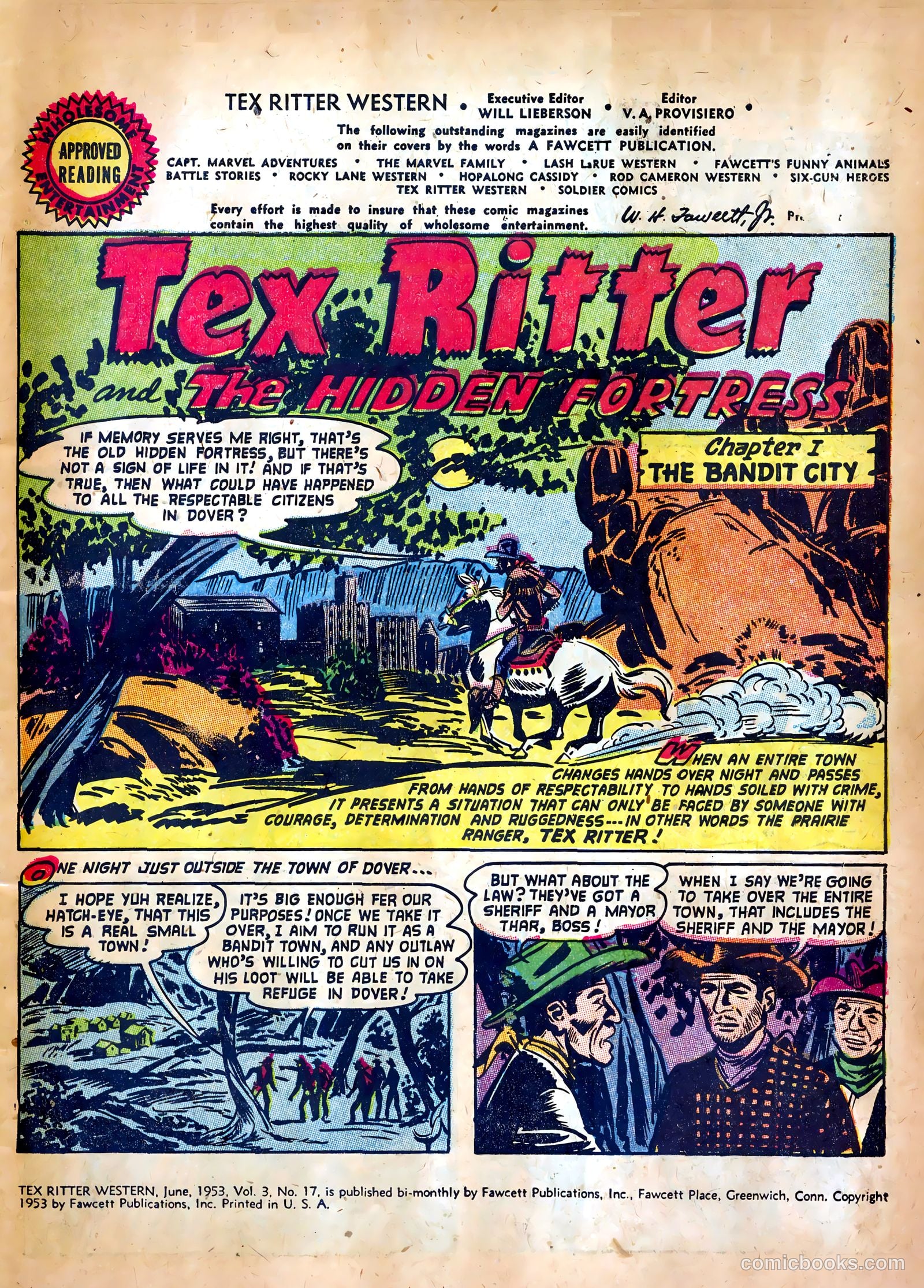 Tex Ritter Western #17 (1953) — page 3 of 36