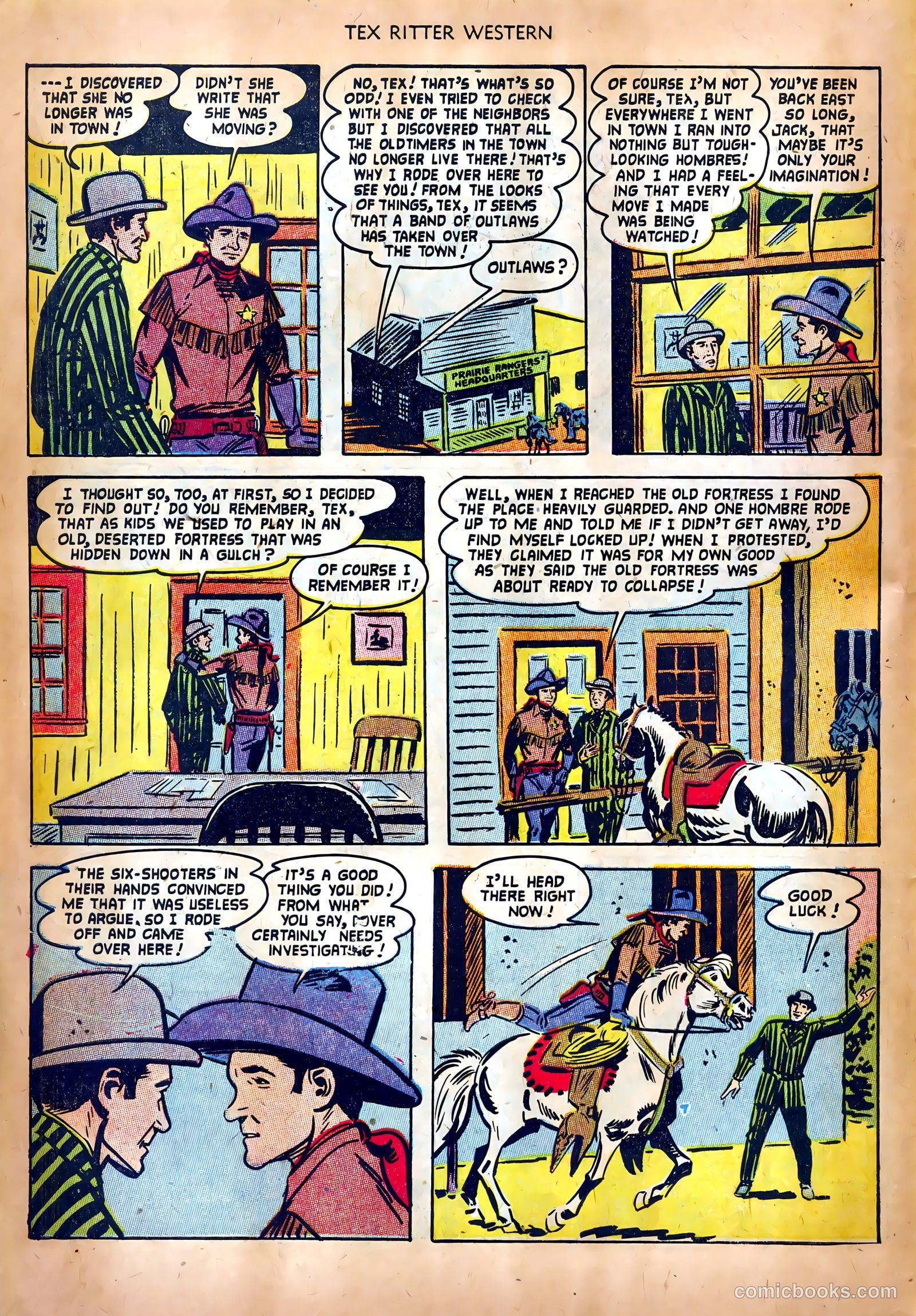 Tex Ritter Western #17 (1953) — page 6 of 36