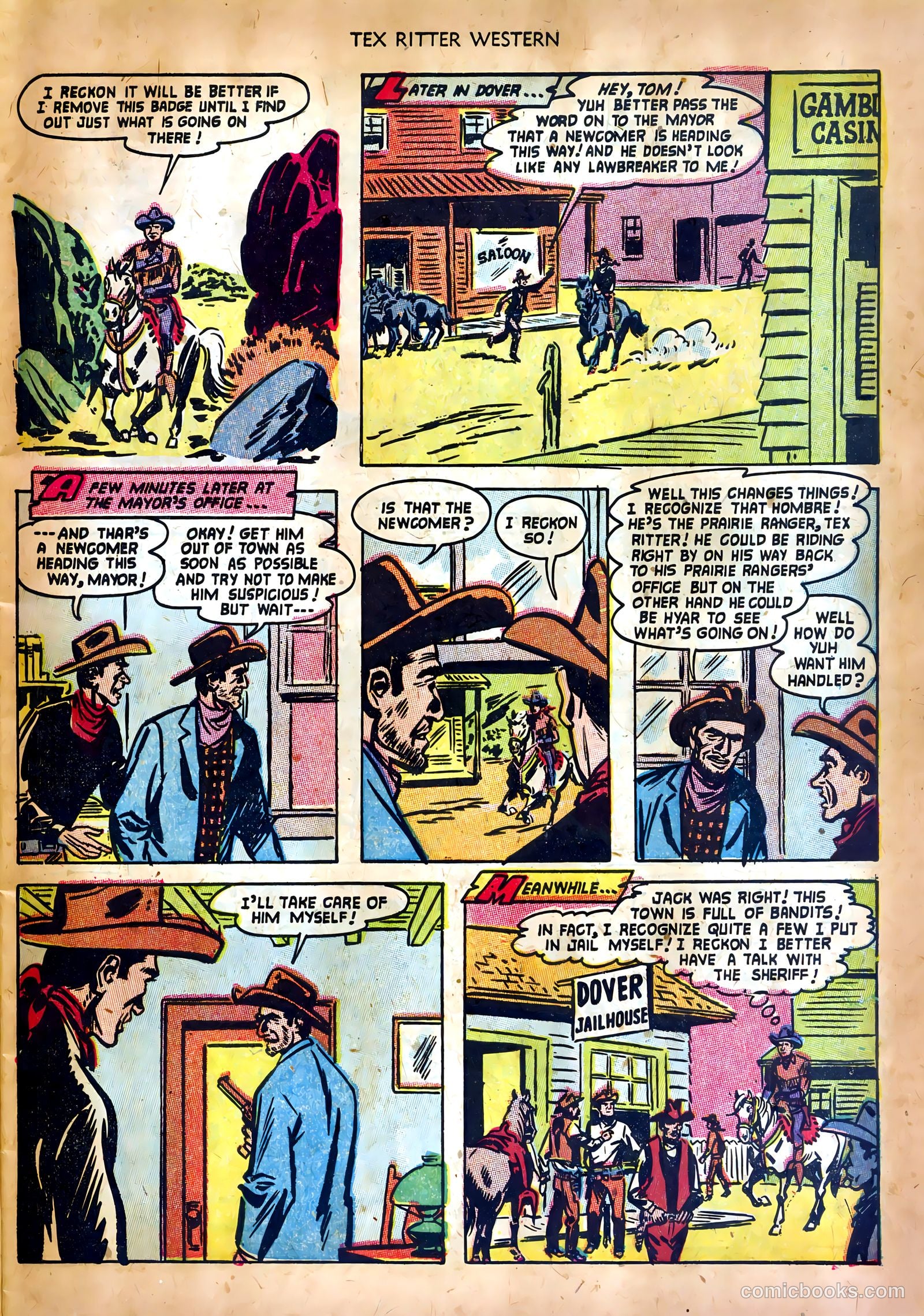 Tex Ritter Western #17 (1953) — page 7 of 36