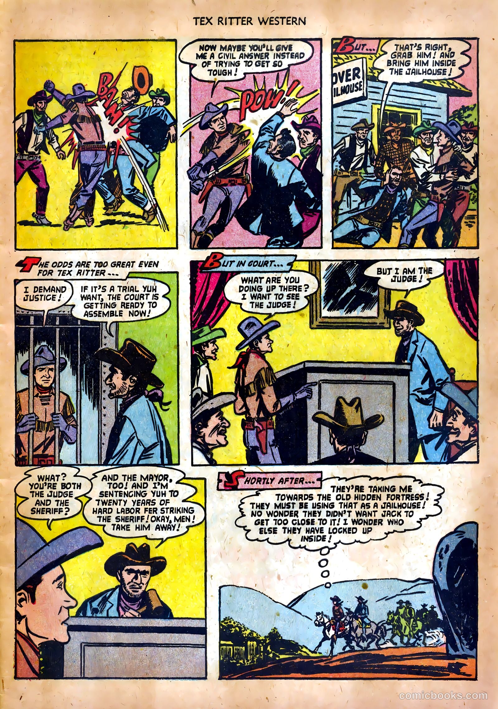 Tex Ritter Western #17 (1953) — page 9 of 36