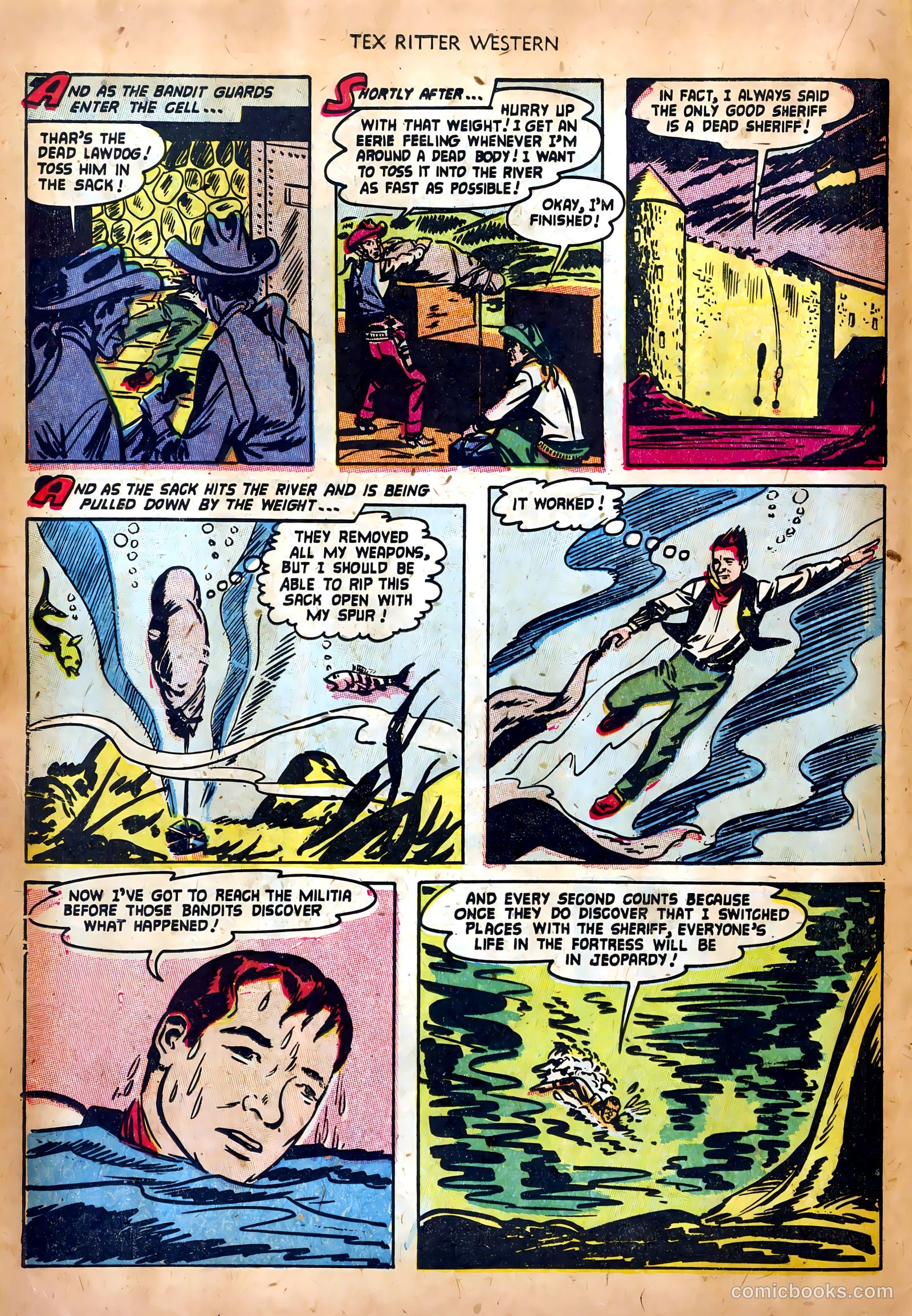 Tex Ritter Western #17 (1953) — page 14 of 36