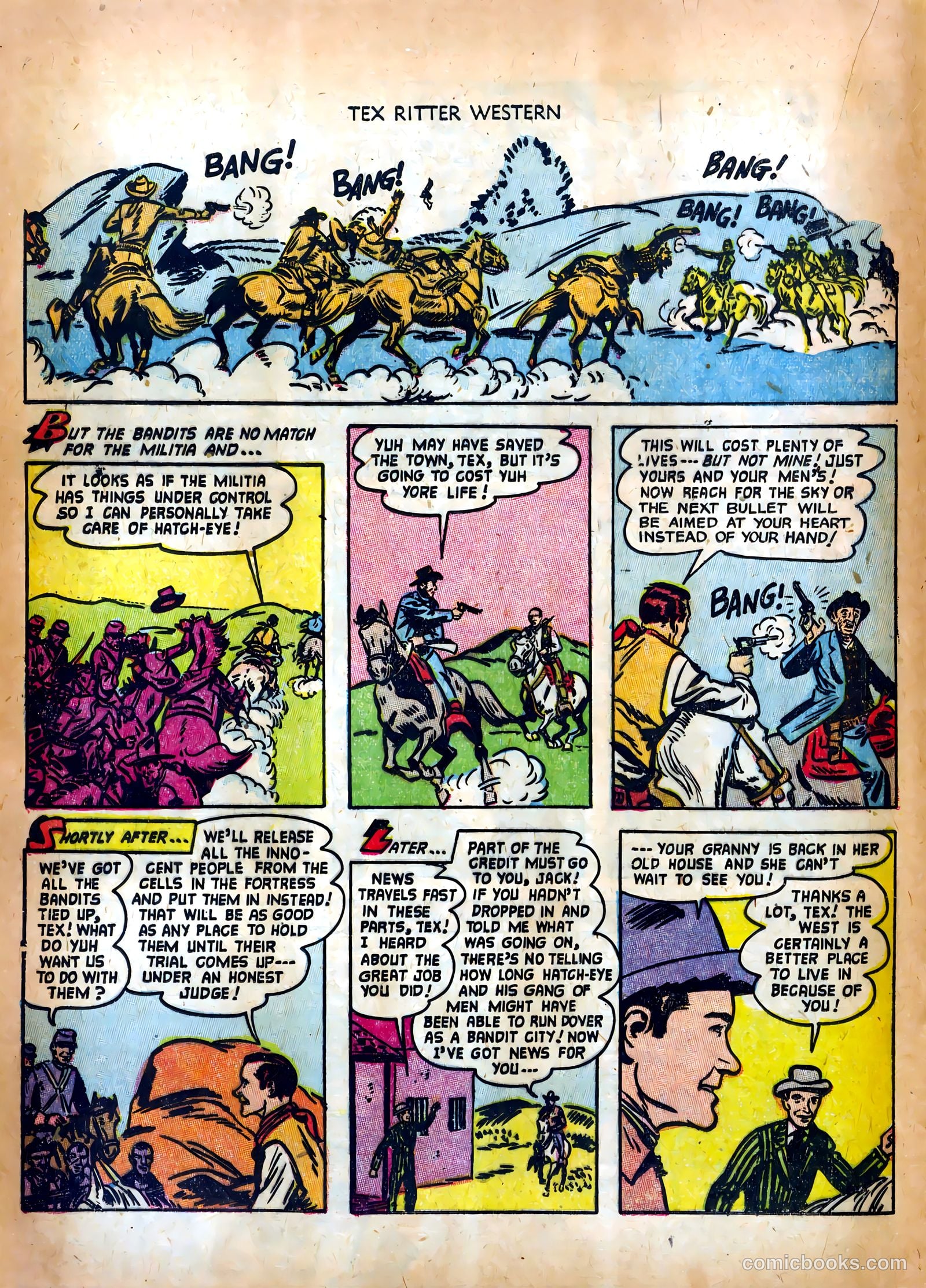 Tex Ritter Western #17 (1953) — page 16 of 36
