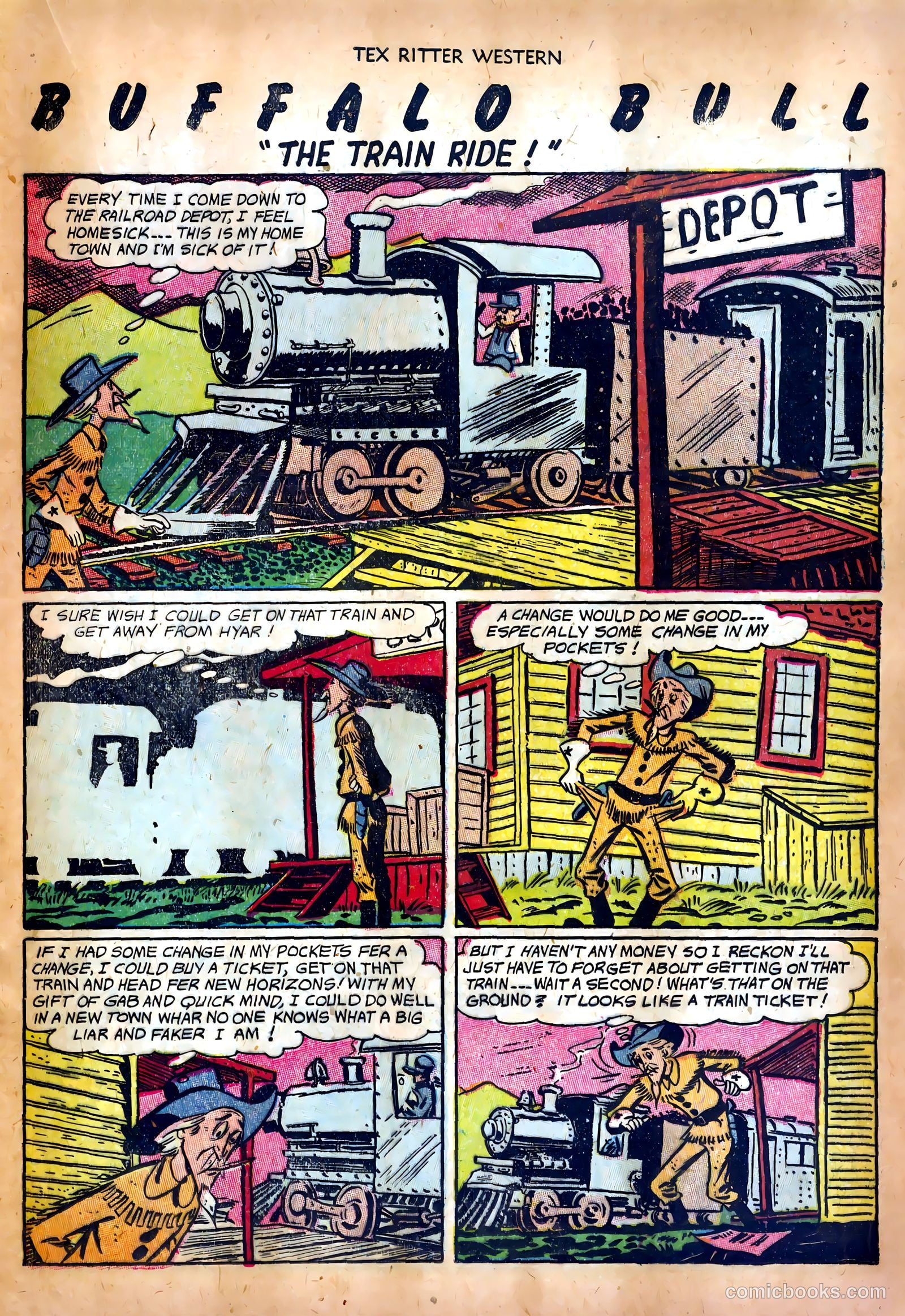 Tex Ritter Western #17 (1953) — page 17 of 36