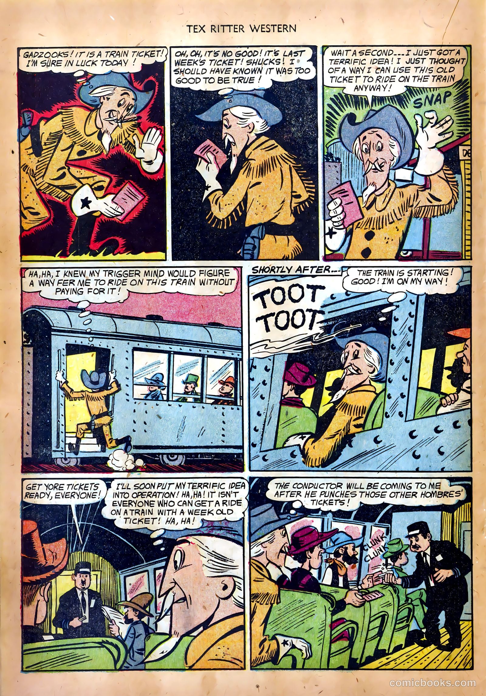 Tex Ritter Western #17 (1953) — page 18 of 36