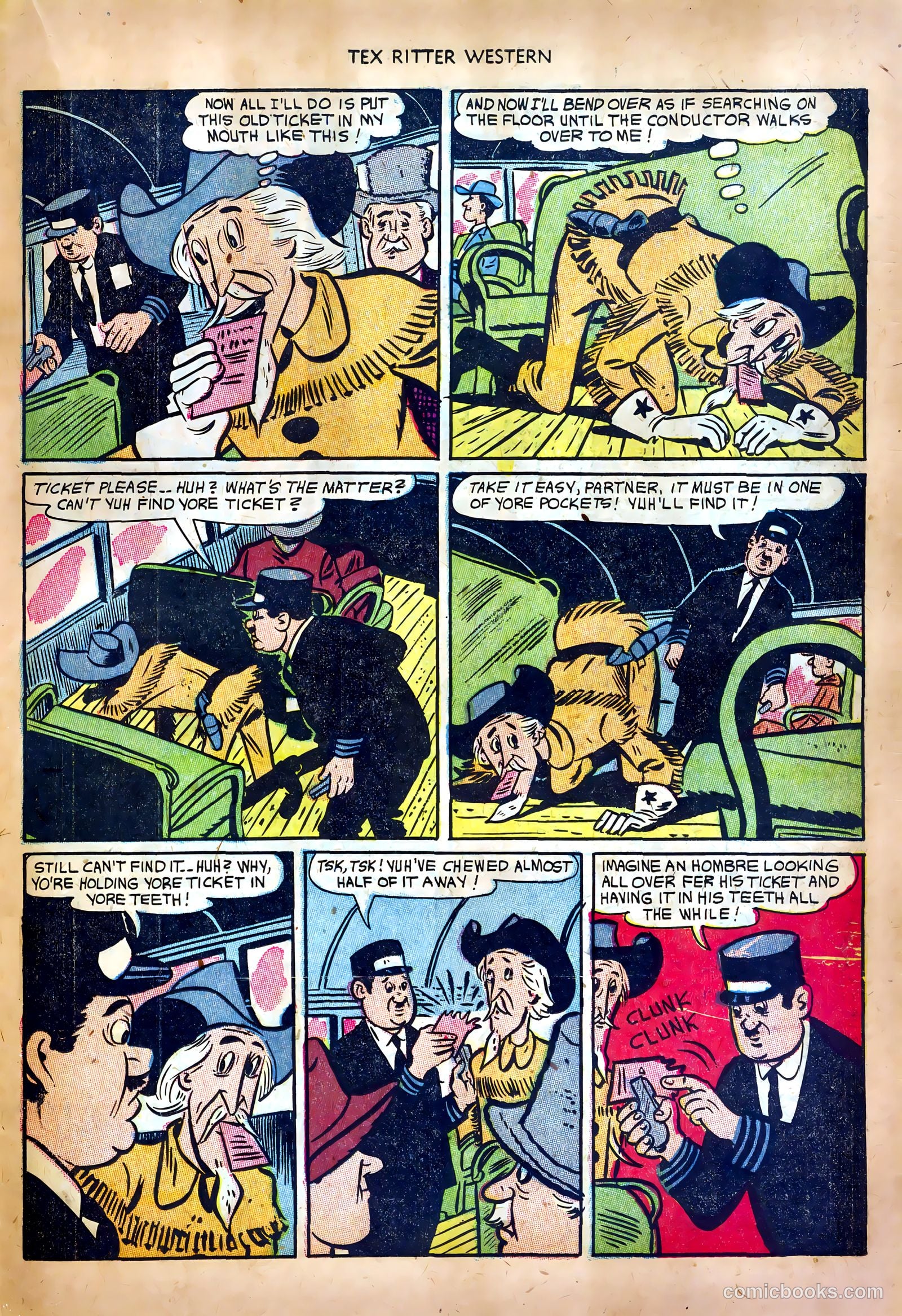 Tex Ritter Western #17 (1953) — page 19 of 36