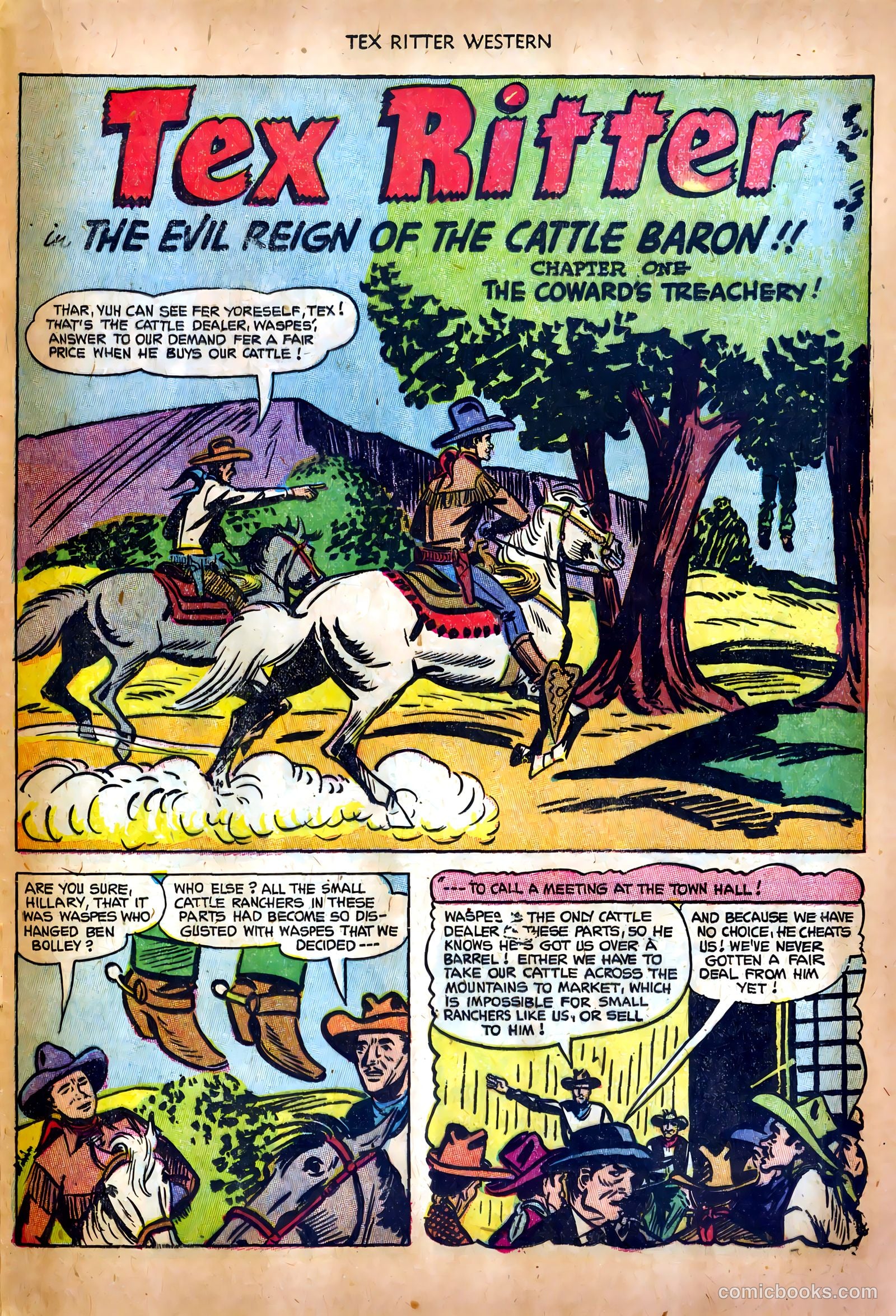 Tex Ritter Western #17 (1953) — page 21 of 36