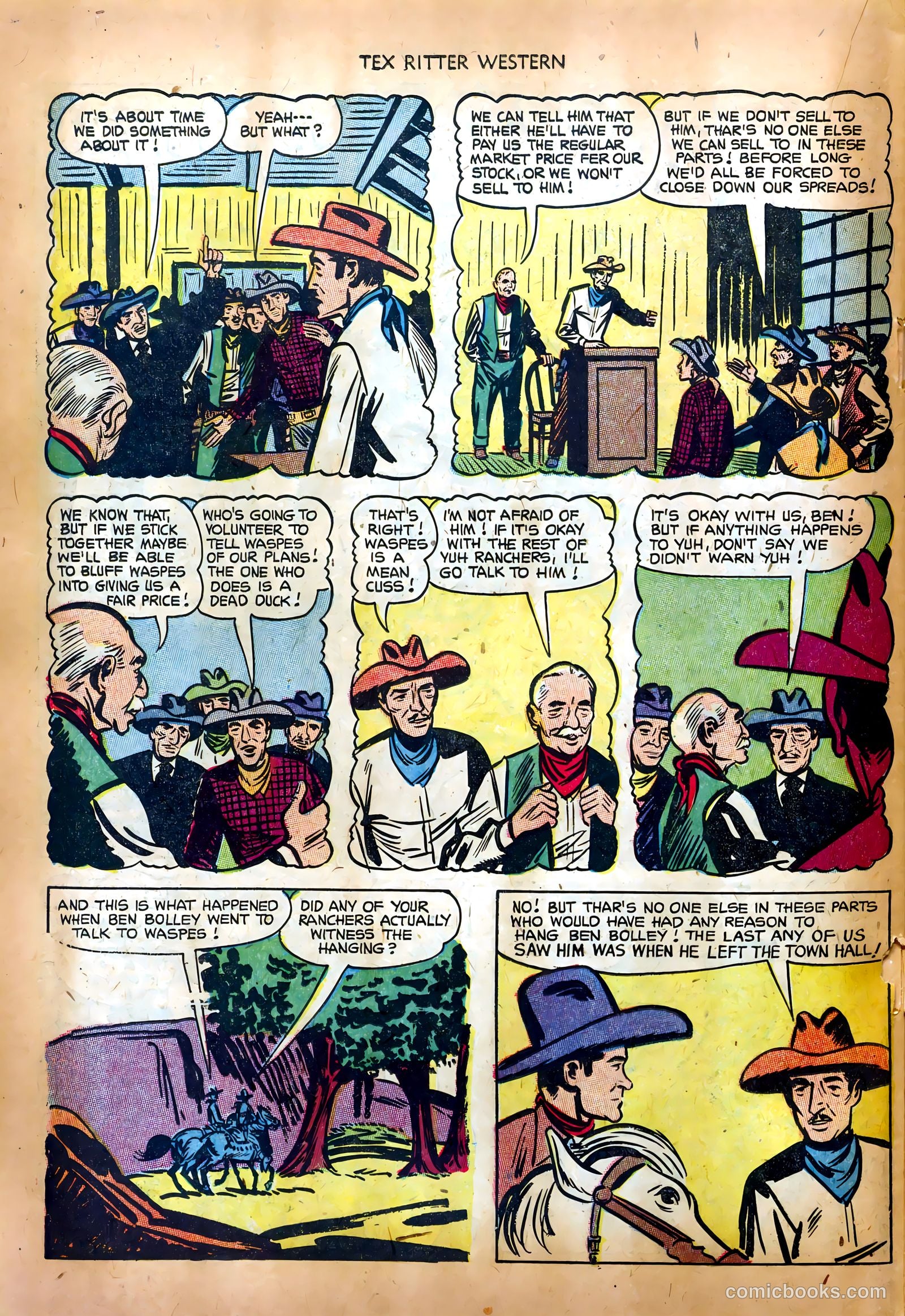 Tex Ritter Western #17 (1953) — page 22 of 36